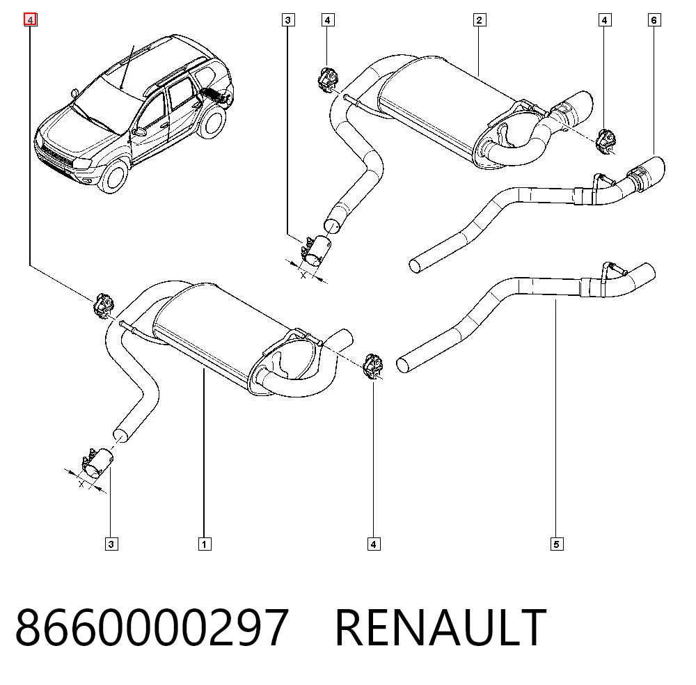 Подушка кріплення глушника Tork TRK0497