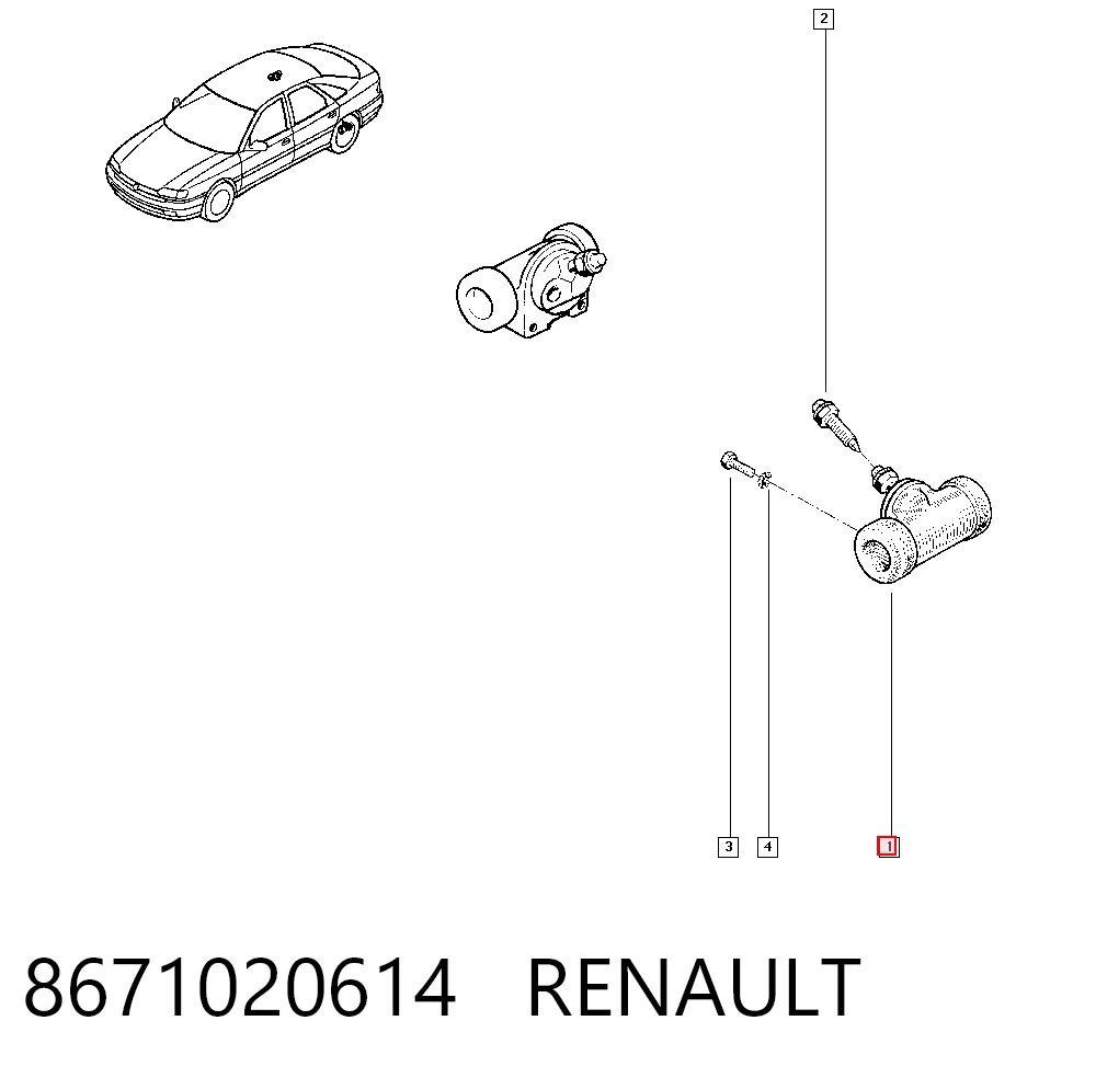 Купити 440259 Peugeot/Citroen Циліндр гальмівний колісний/робітник, задній