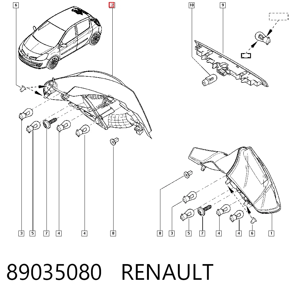 Купити 88972 VALEO Задня права фара