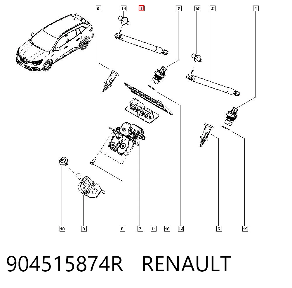 Амортизатор кришки багажника Magneti Marelli GS1572