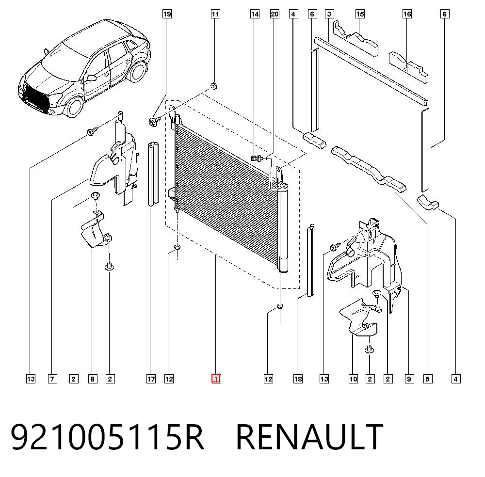 921005115R Renault (RVI) Конденсатор