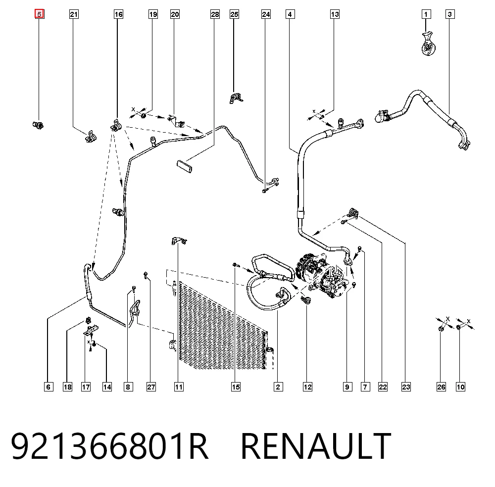 921366801R Renault (RVI) Датчик тиску
