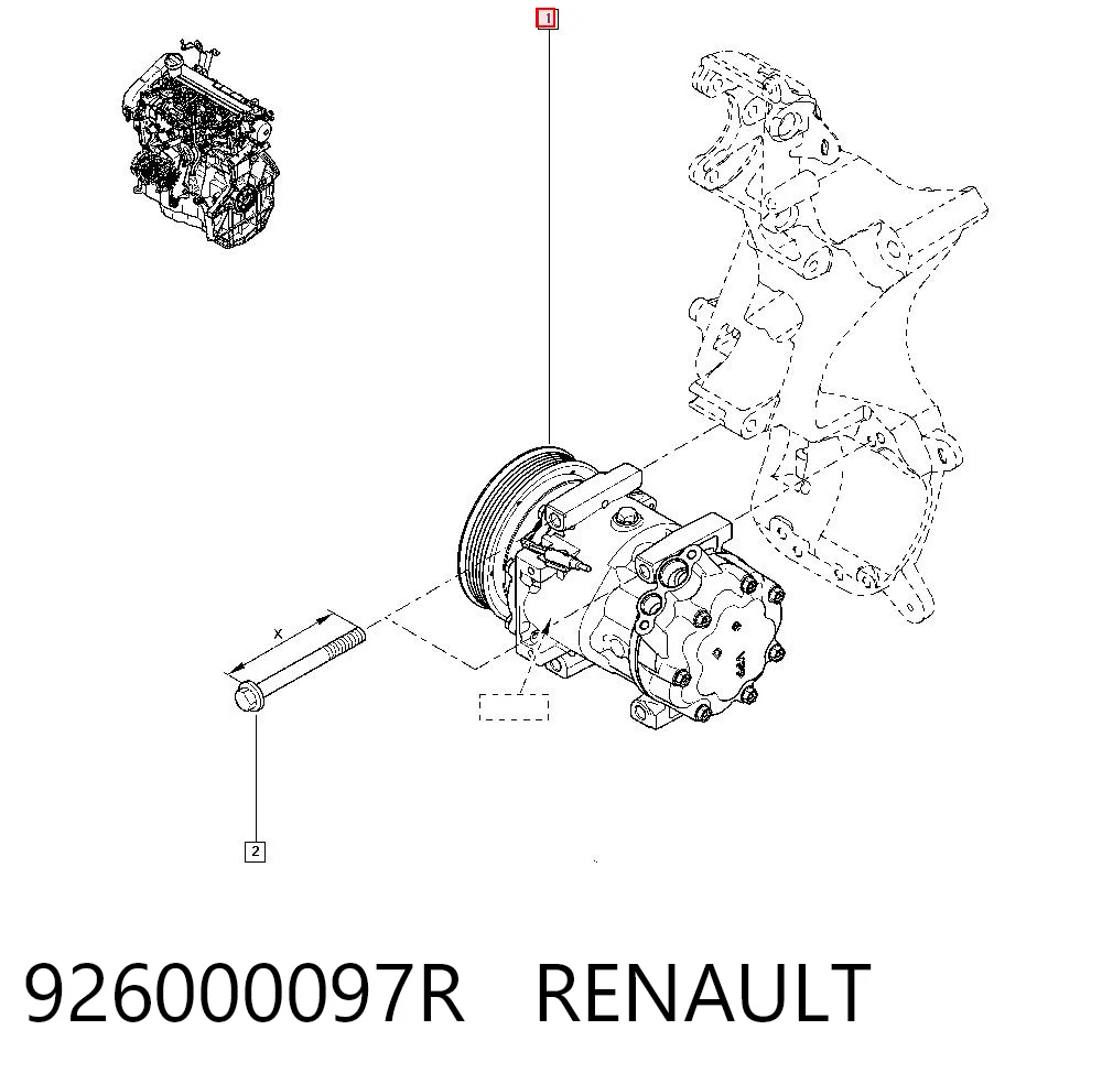 926000097R Renault (RVI) Компресор холодоагенту