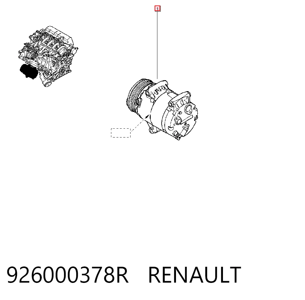 926000378R Renault (RVI) Компресор холодоагенту