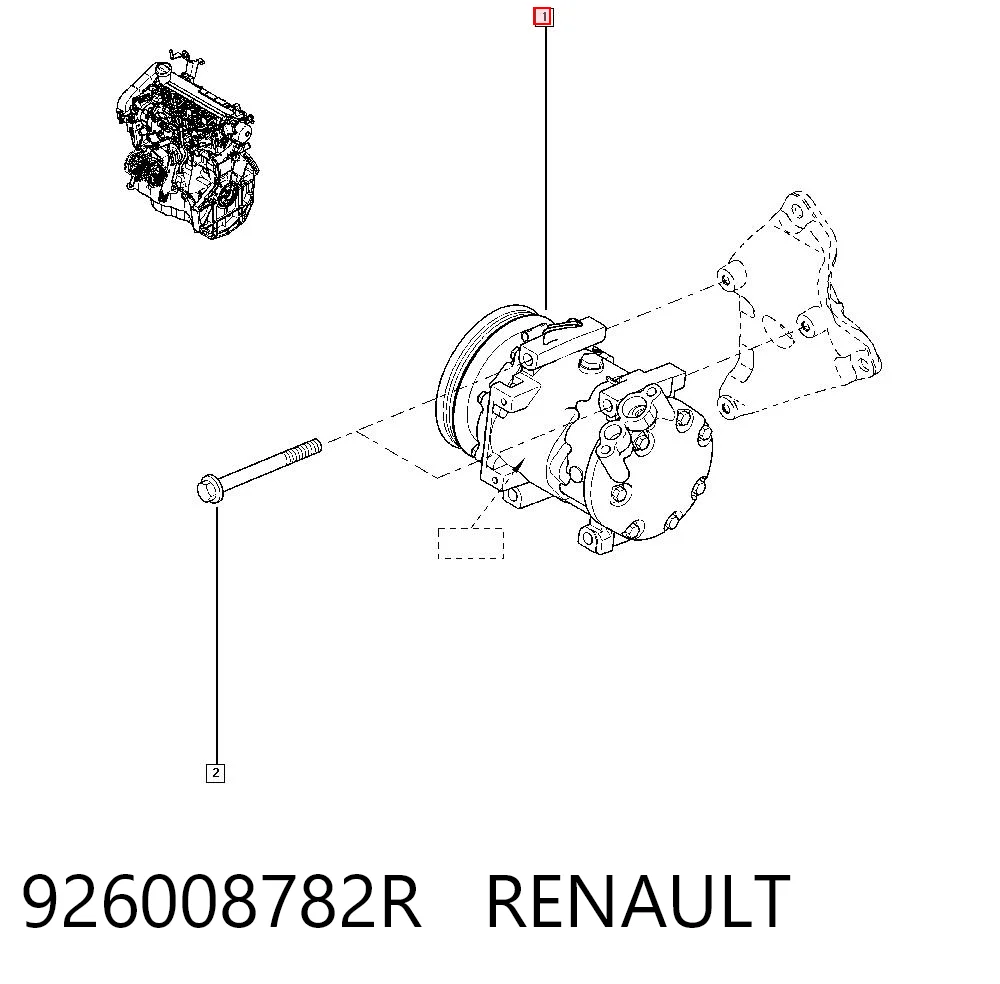 926008782R Renault (RVI) Компресор холодоагенту