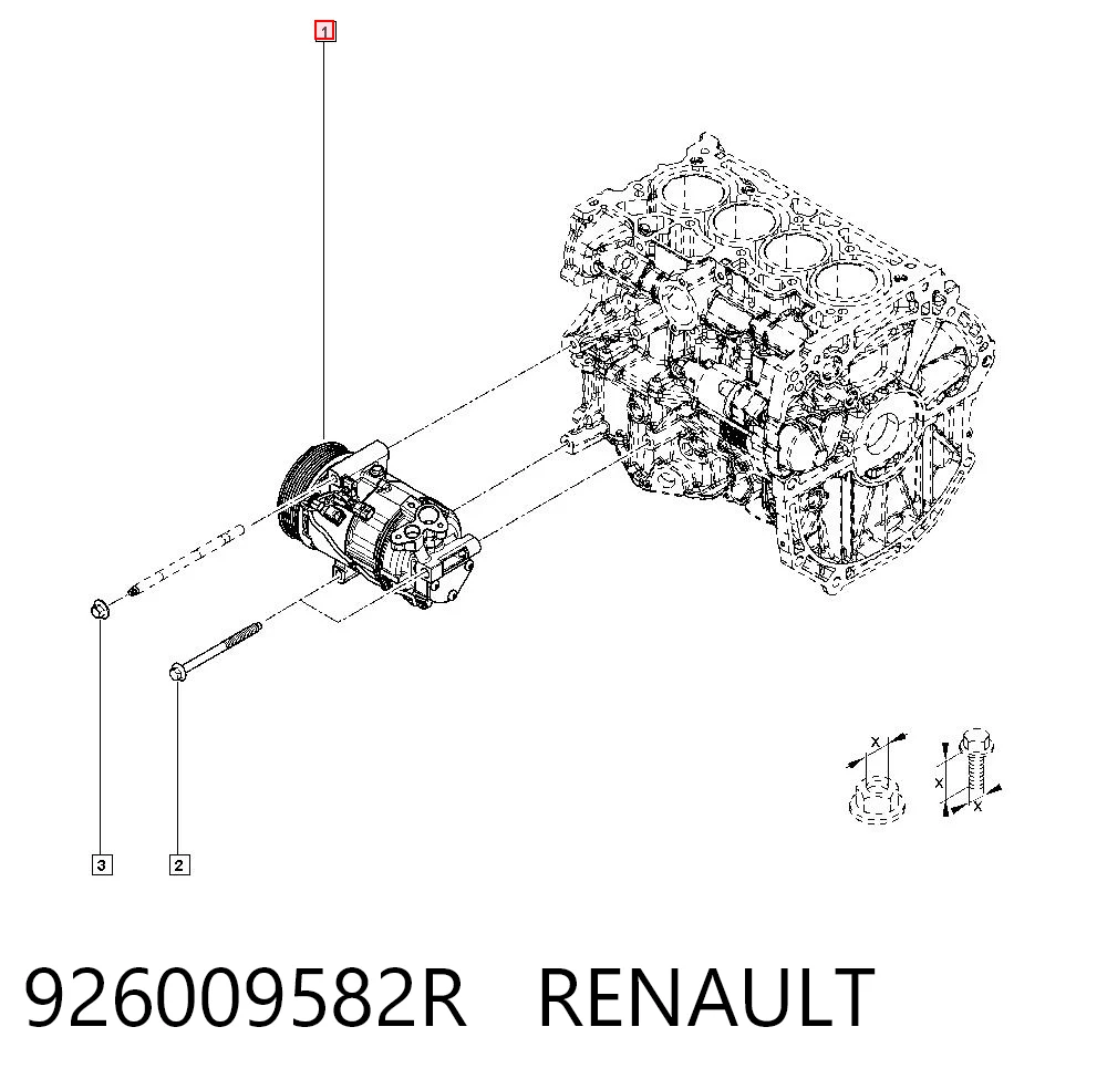 926009582R Renault (RVI) Компресор холодоагенту