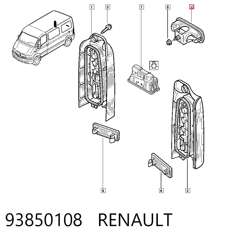 Задній стоп 9199781 Peugeot/Citroen