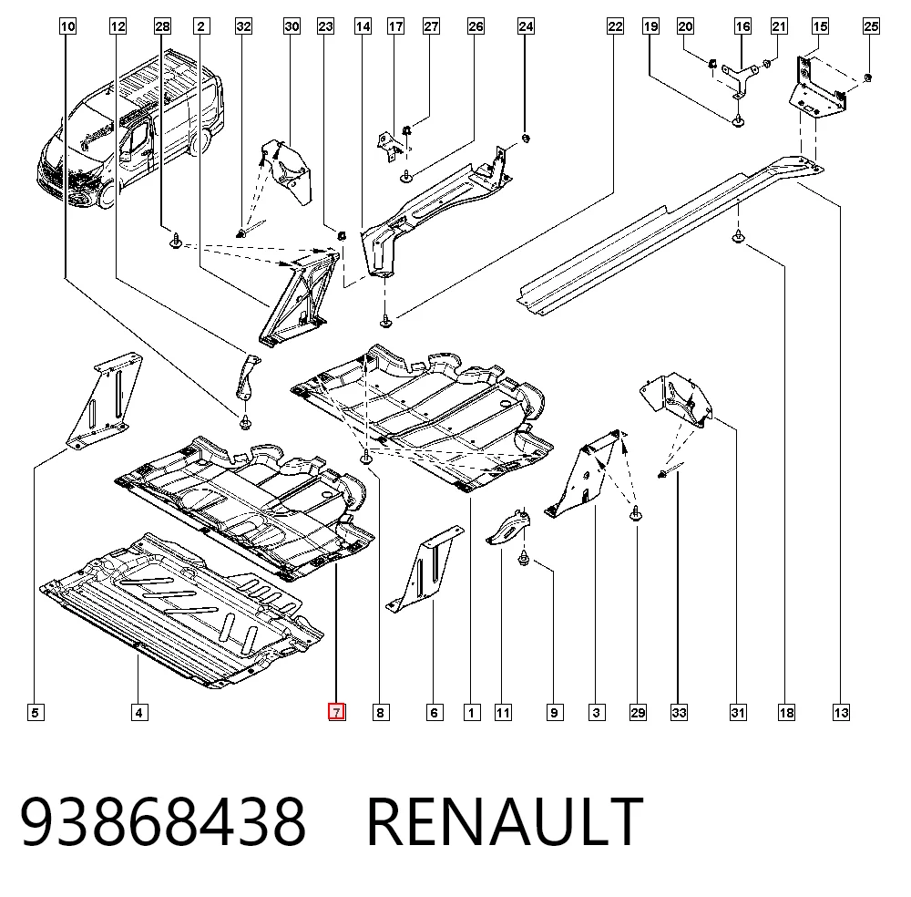 Захист двигуна CVR98425 Magneti Marelli