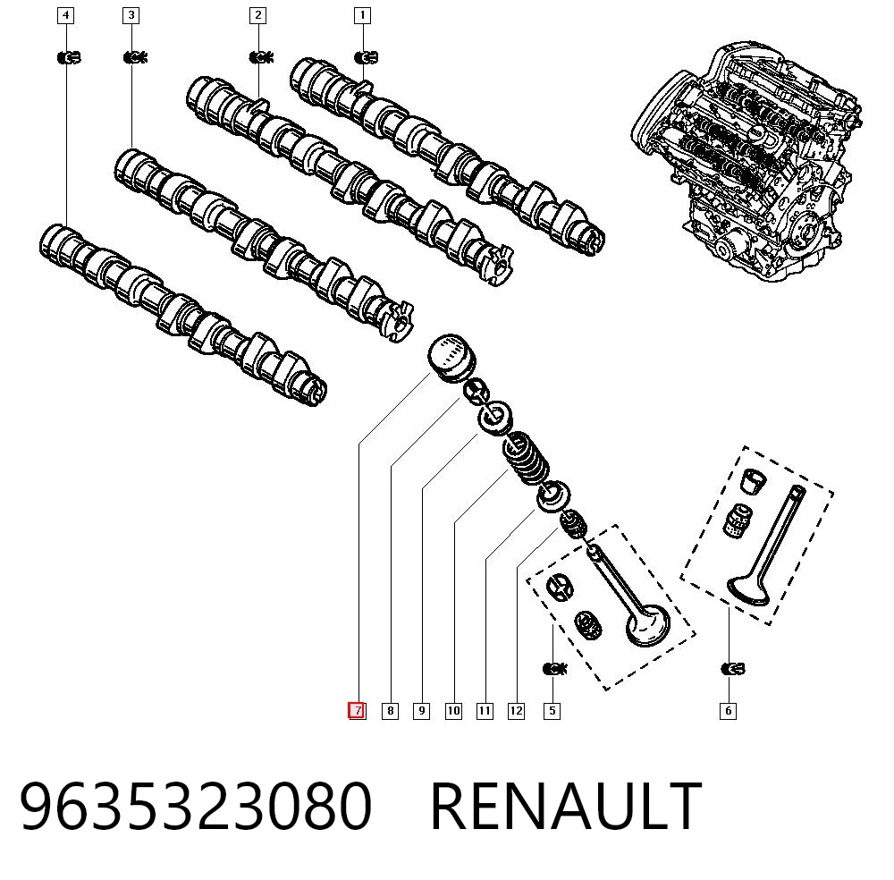 Штовхач клапана гідравлічний Freccia PI060037 ціна, від 6.26 USD