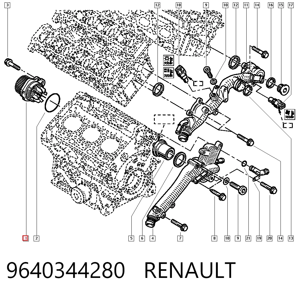 Купити Помпа Renault Laguna I B56, 556