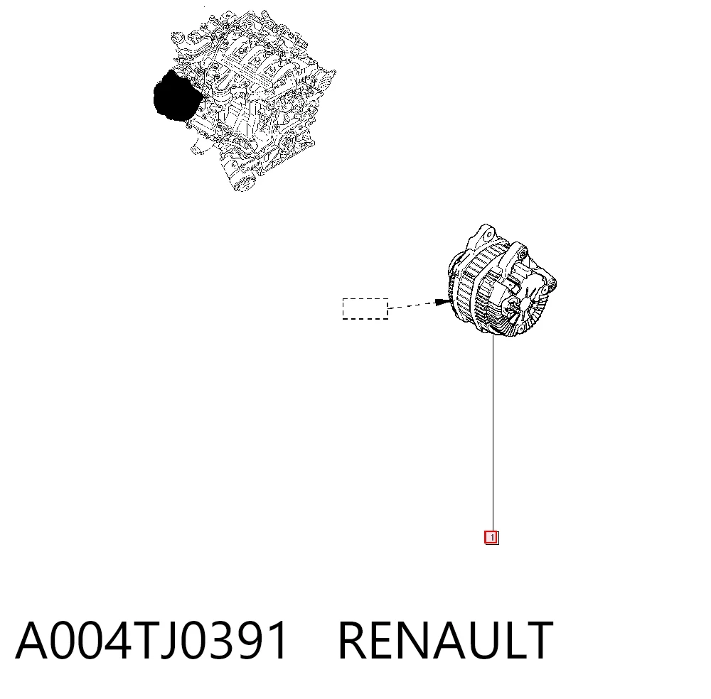 8200477100 Mitsubishi Авто генератор