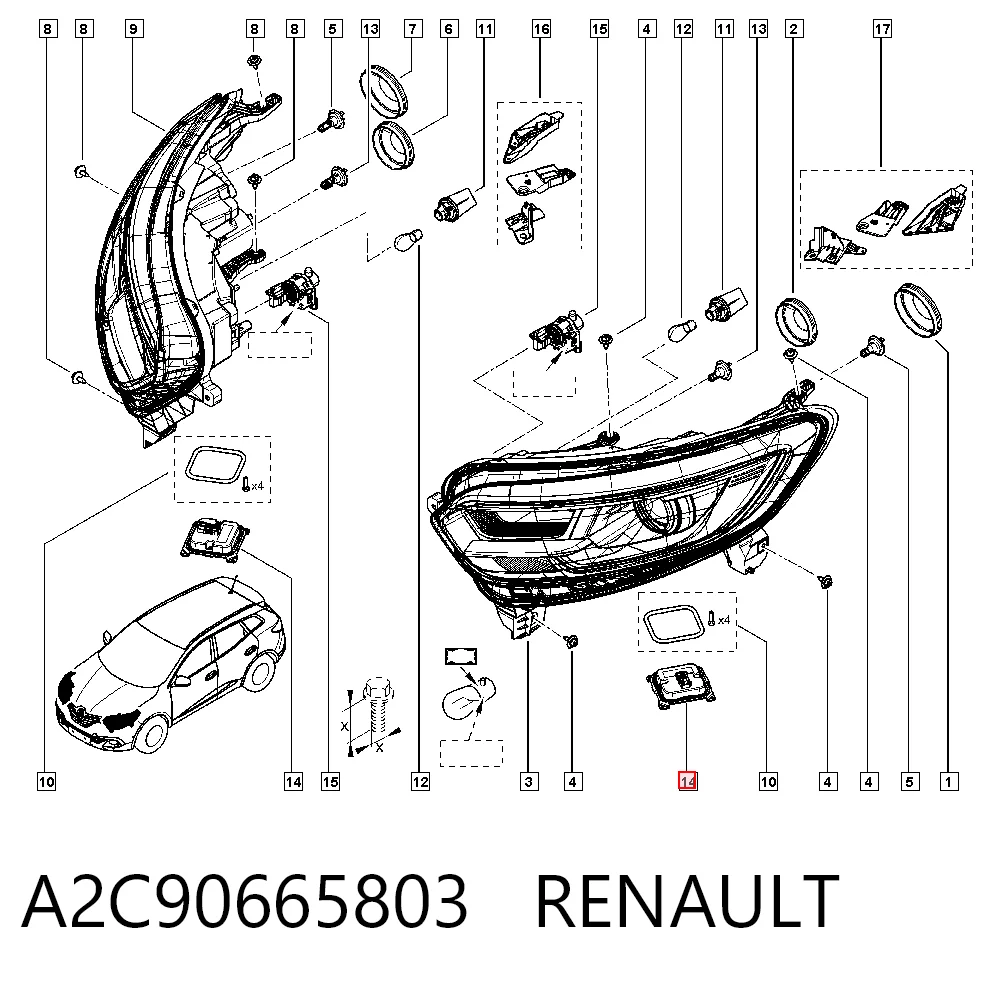 A2C90665803 Renault (RVI) Блок розпалювання, ксенон