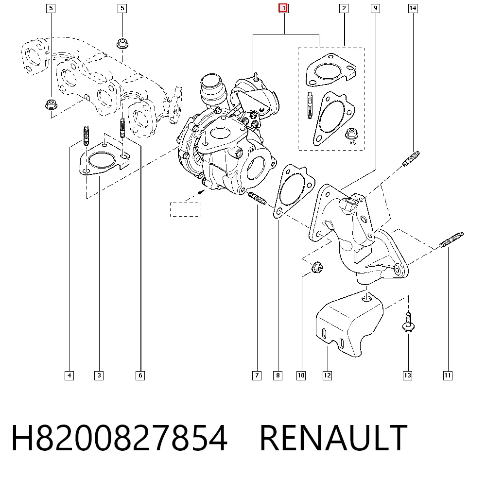  Турбіна Renault Megane 3