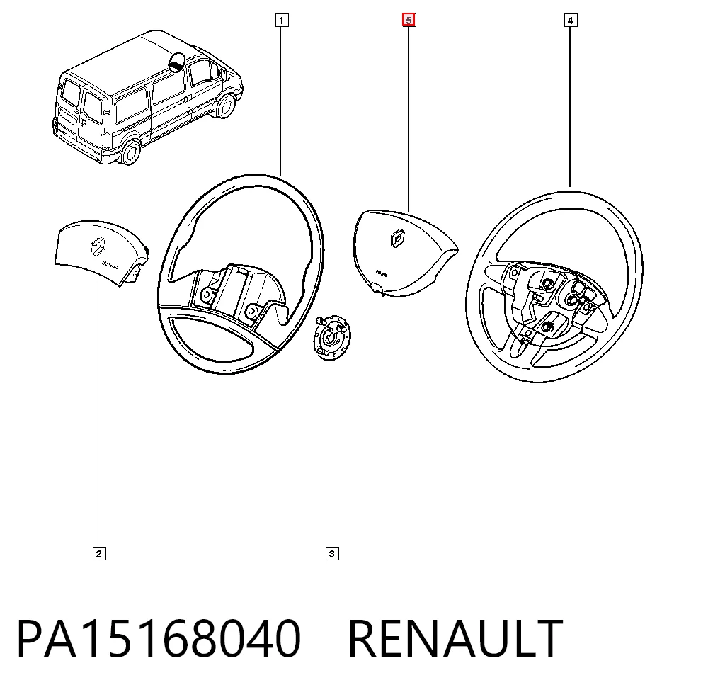 8200188632 Nissan/Infiniti Подушка AIRBAG передня ліва