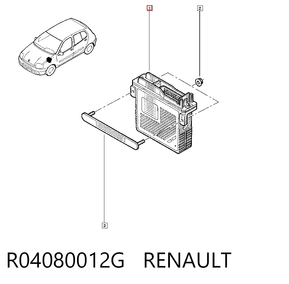  Електронний блок керування двигуном Renault Kangoo 1