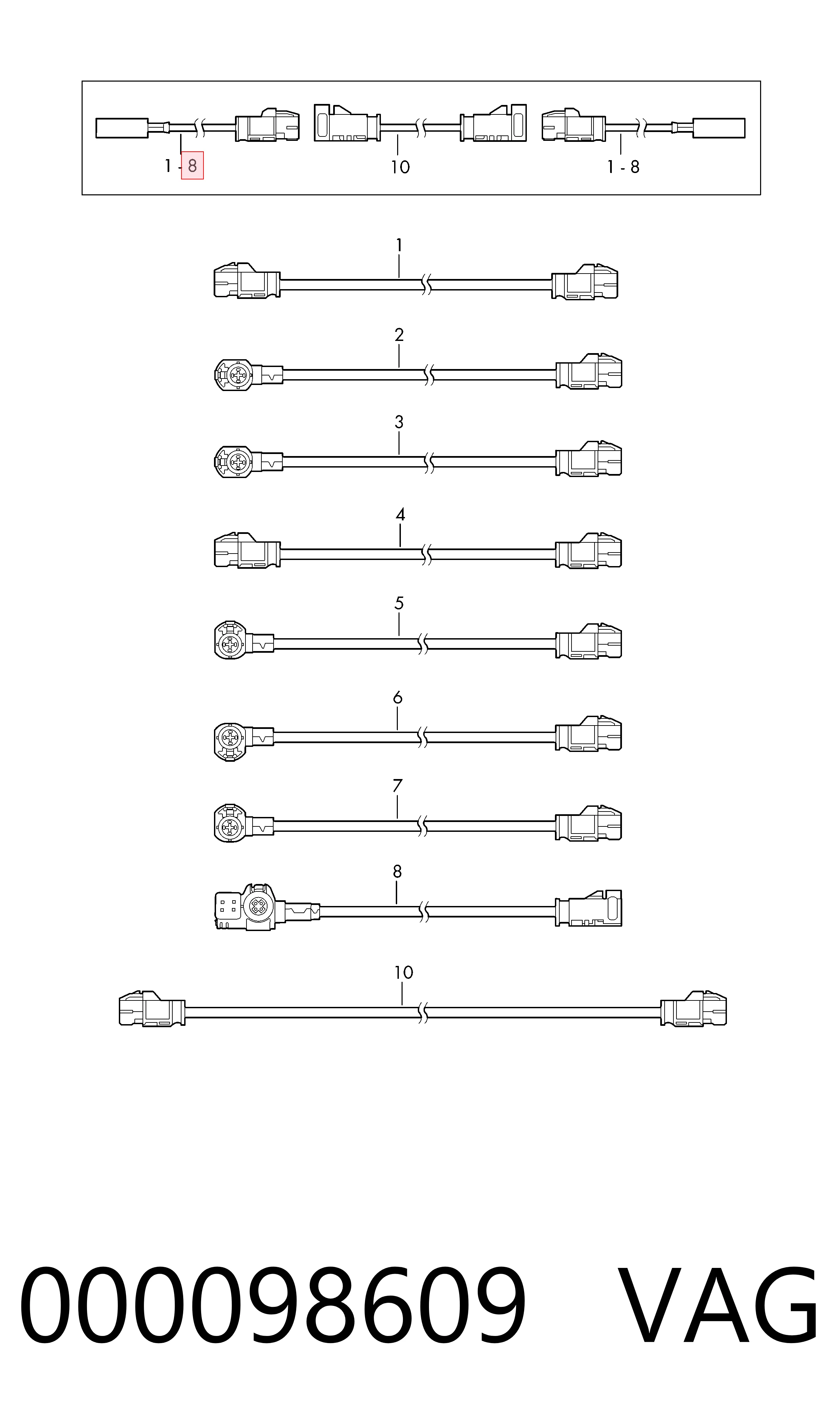  VAG 000098609 ціна, від 77.01 USD