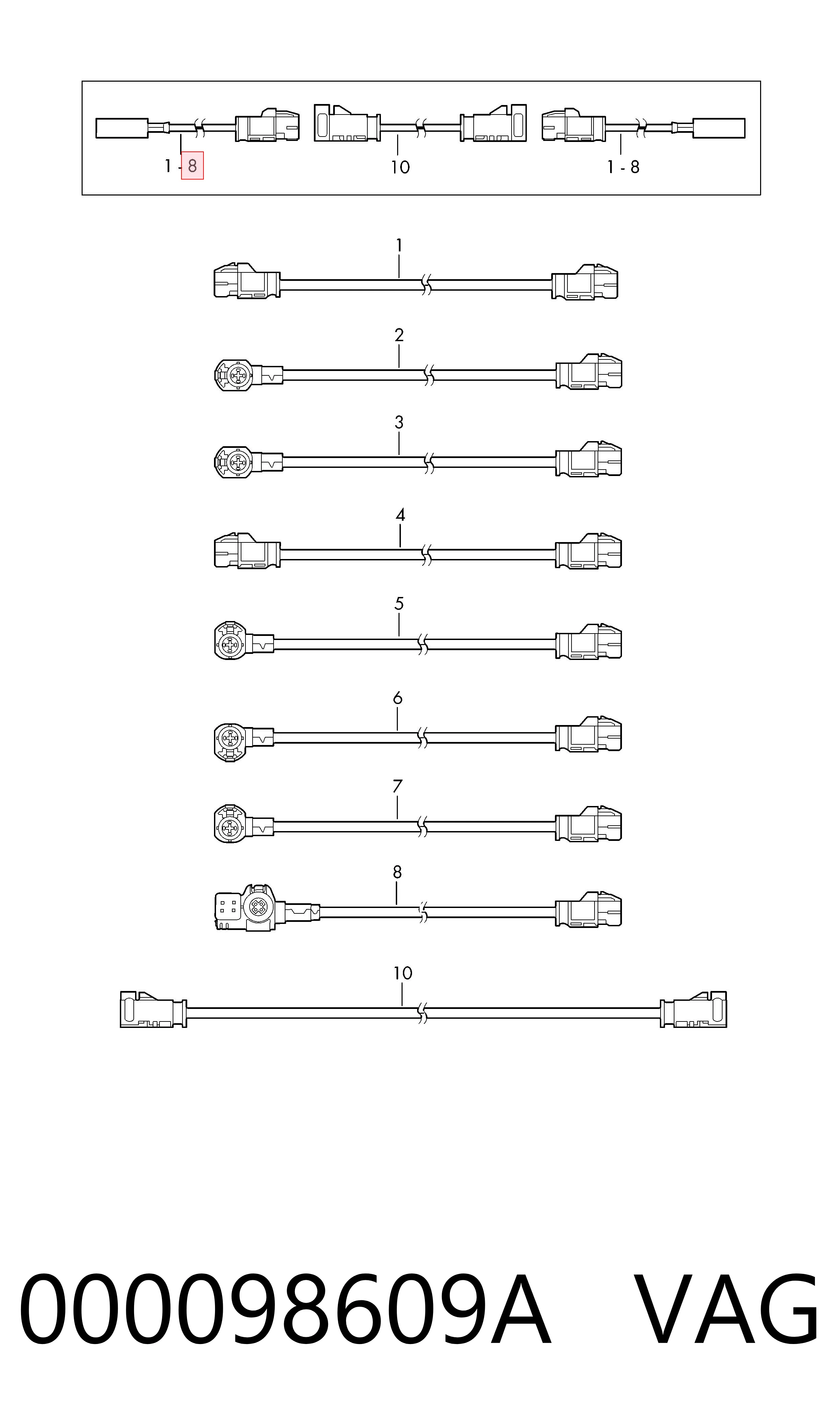  VAG 000098609A ціна, від 77.01 USD