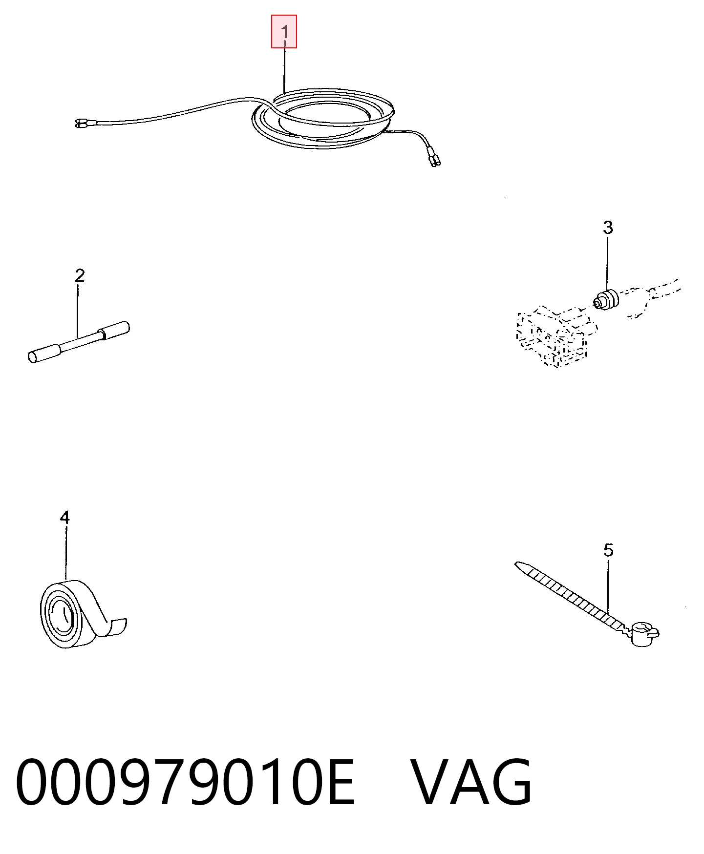  VAG 000979010E ціна, від 1.52 USD