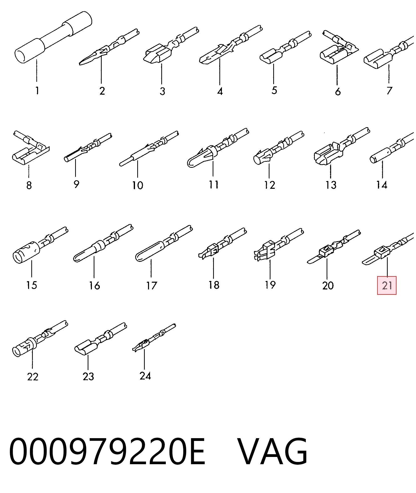  VAG 000979220E ціна, від 5.39 USD