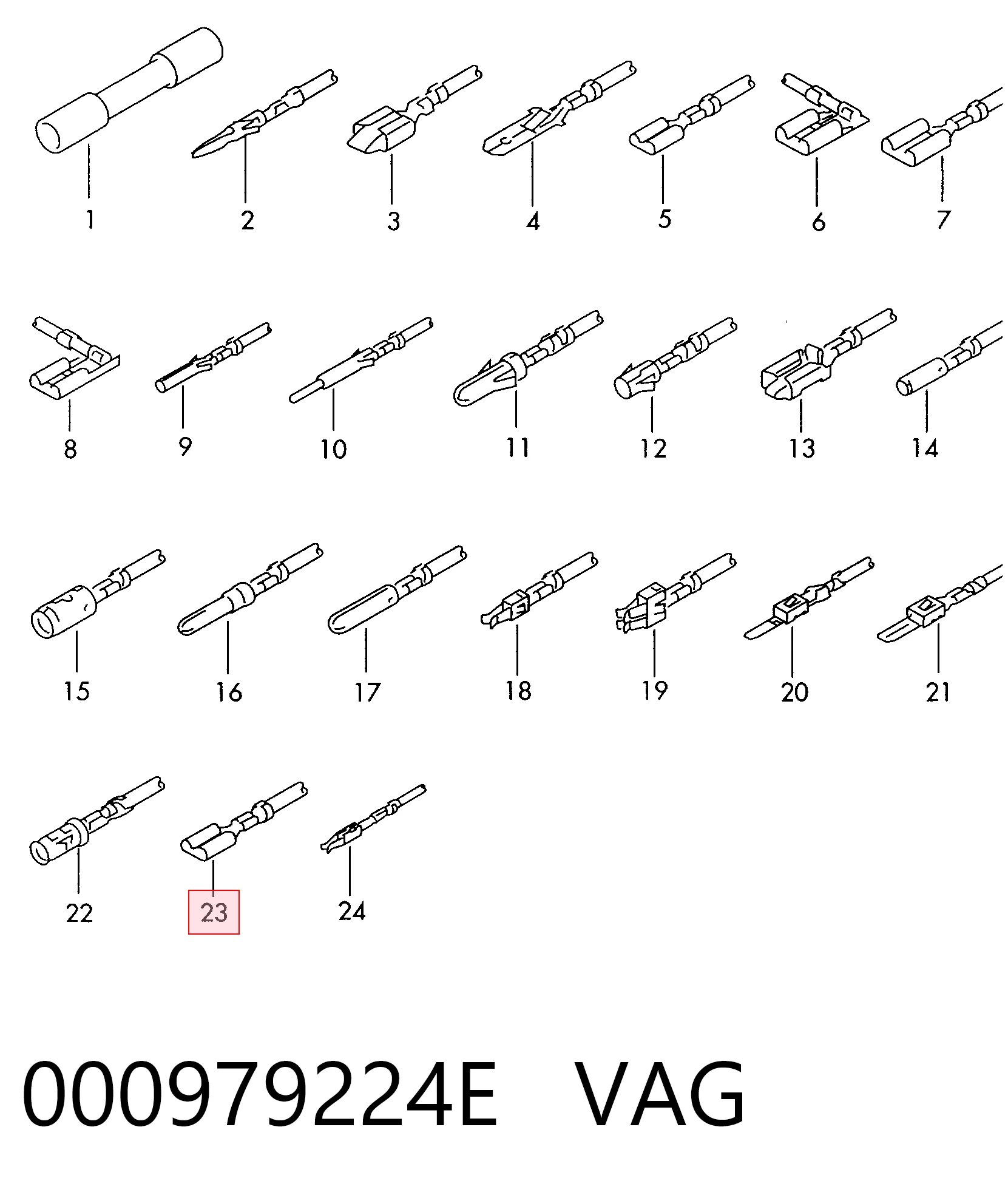  VAG 000979224E ціна, від 2.77 USD
