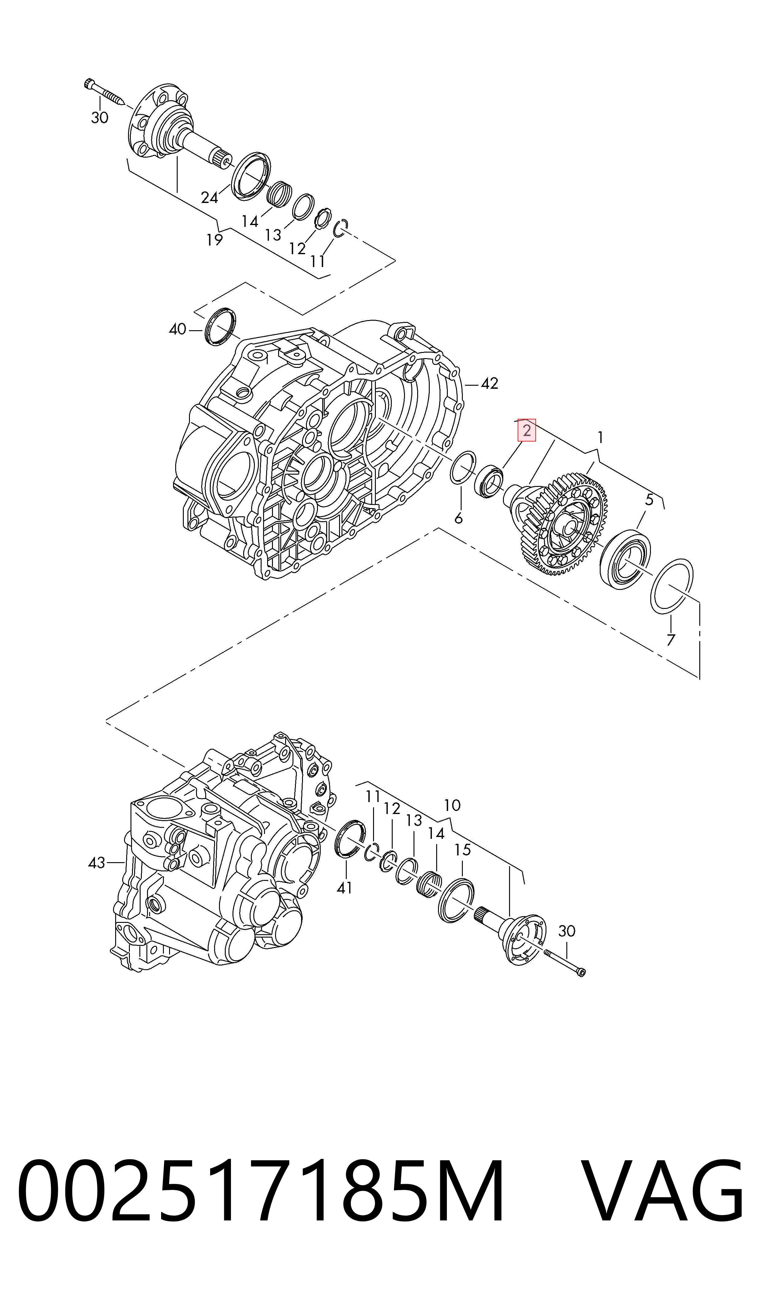 Підшипник КПП на Audi A4 B6 8E2
