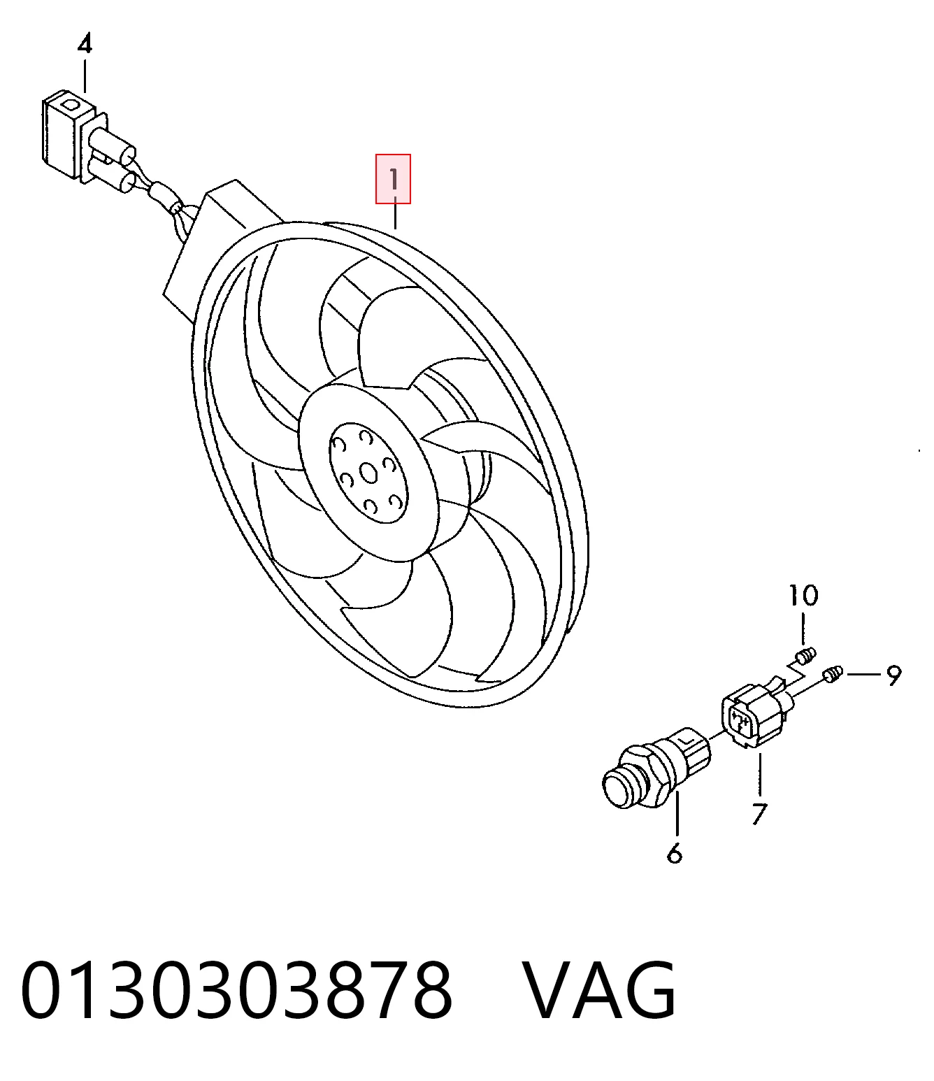 Вентилятор радіатора Bosch 986338003 ціна, від 30.97 USD