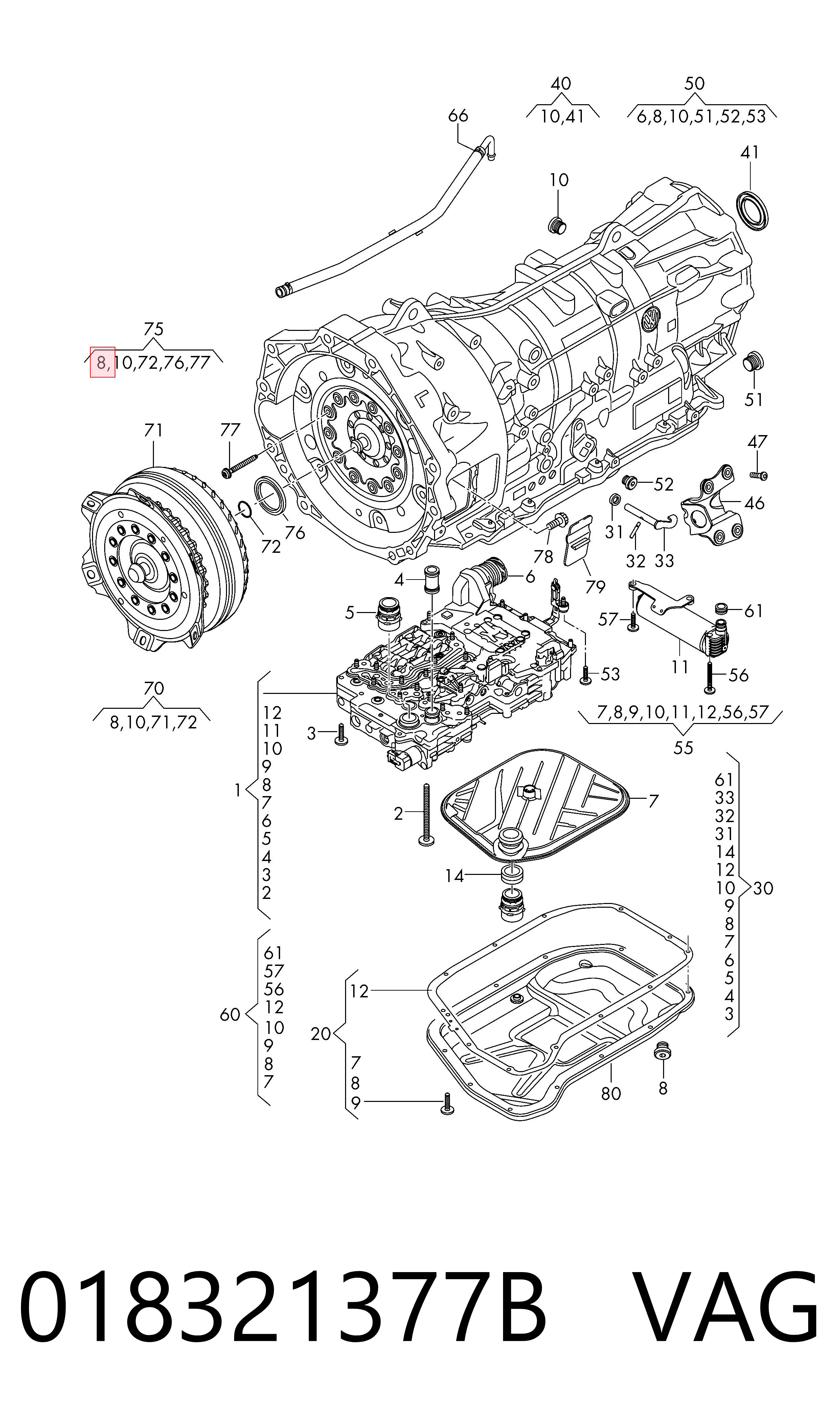 Купити 0501321921 ZF Parts Пробка піддона АКПП