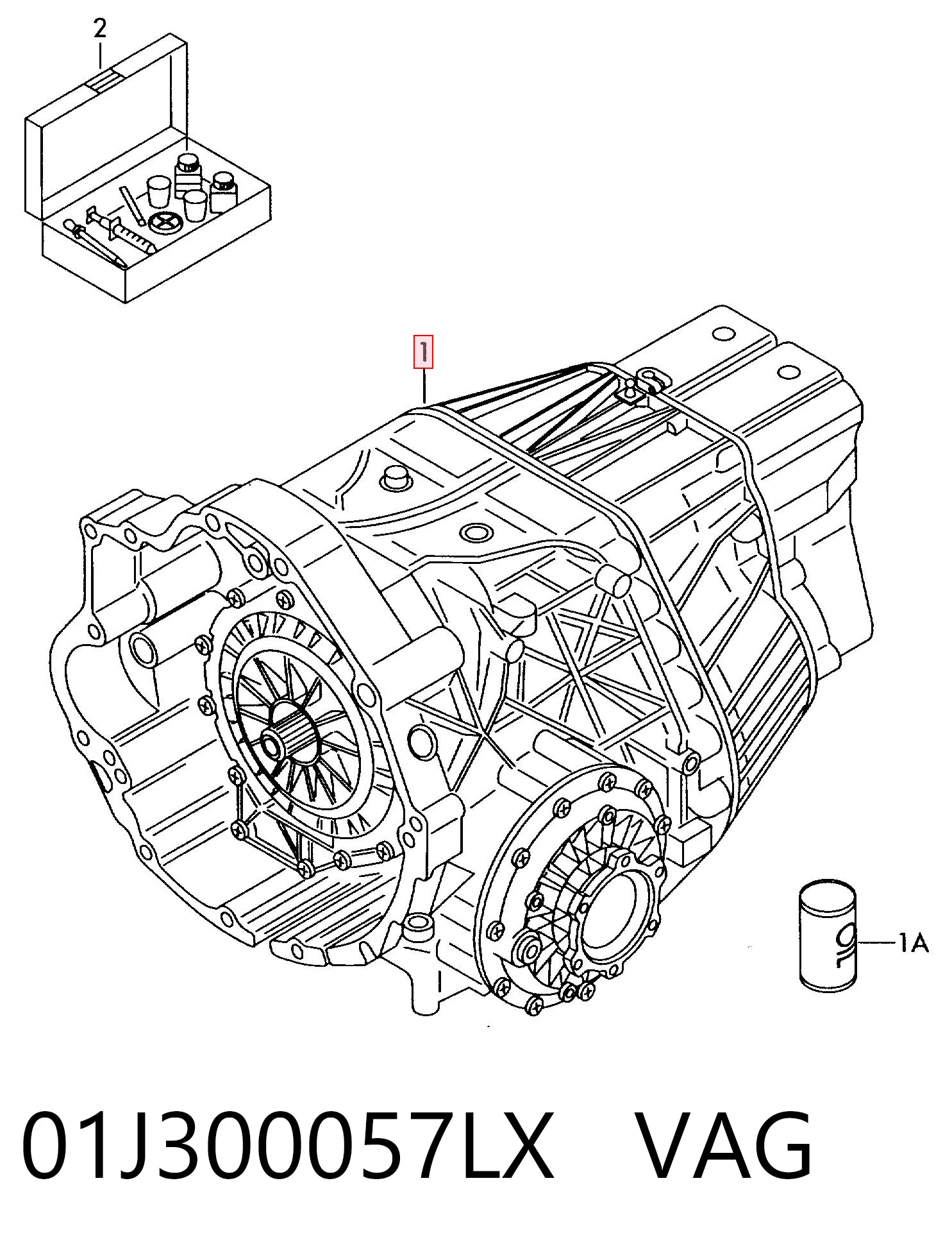 01J300057LV VAG Автоматична коробка передач