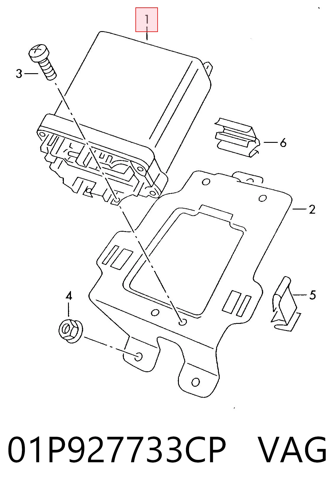 01P927733CP VAG 