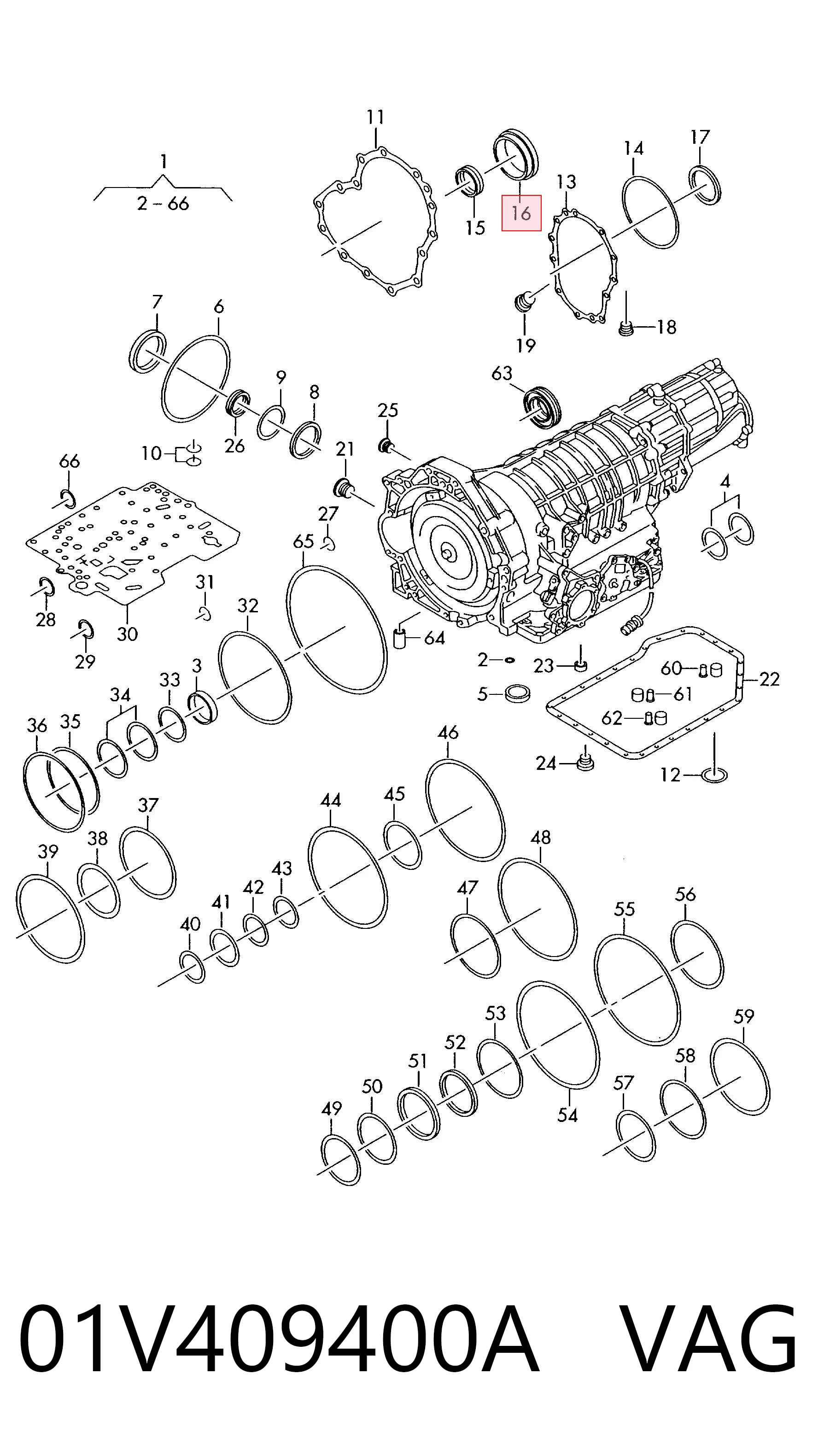 0750111367 ZF Parts Сальник раздатки, задній, вихідний