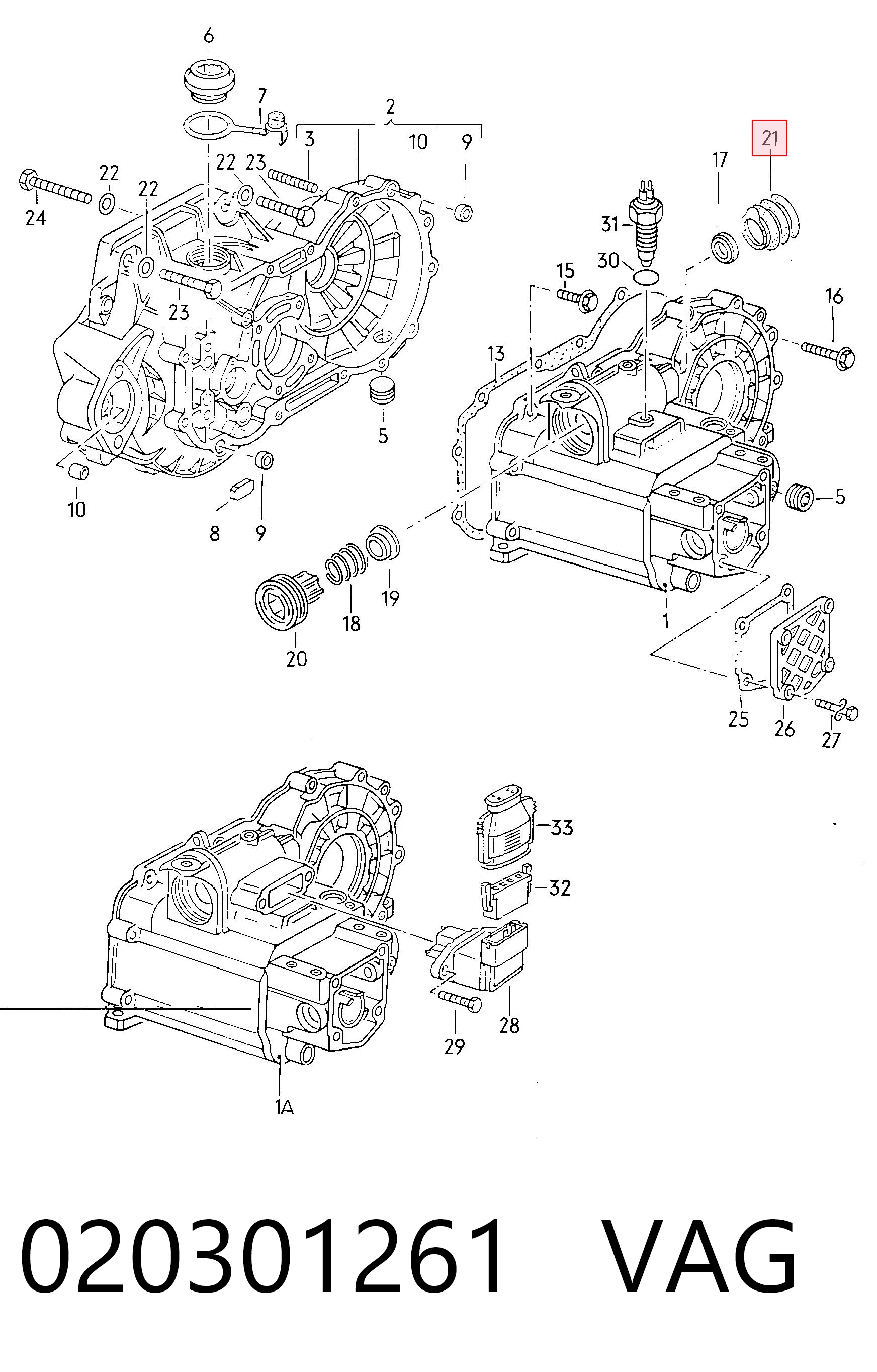 Пильник куліси перемикання передач на Volkswagen Vento  1H2