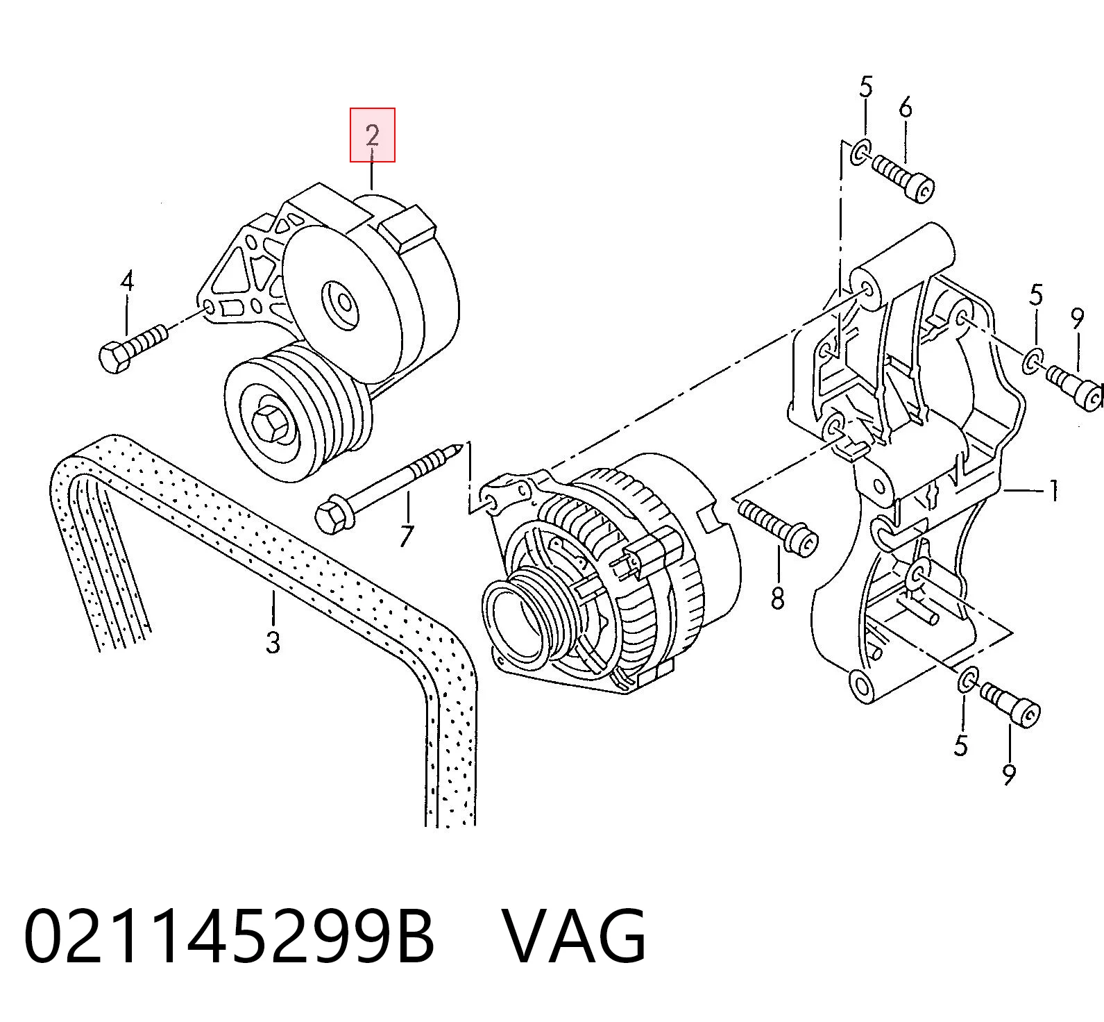Натягувач приводного ременя Ford Galaxy I VX мінівен (WGR) (1994 - 2000) ціна, від 12.63 USD