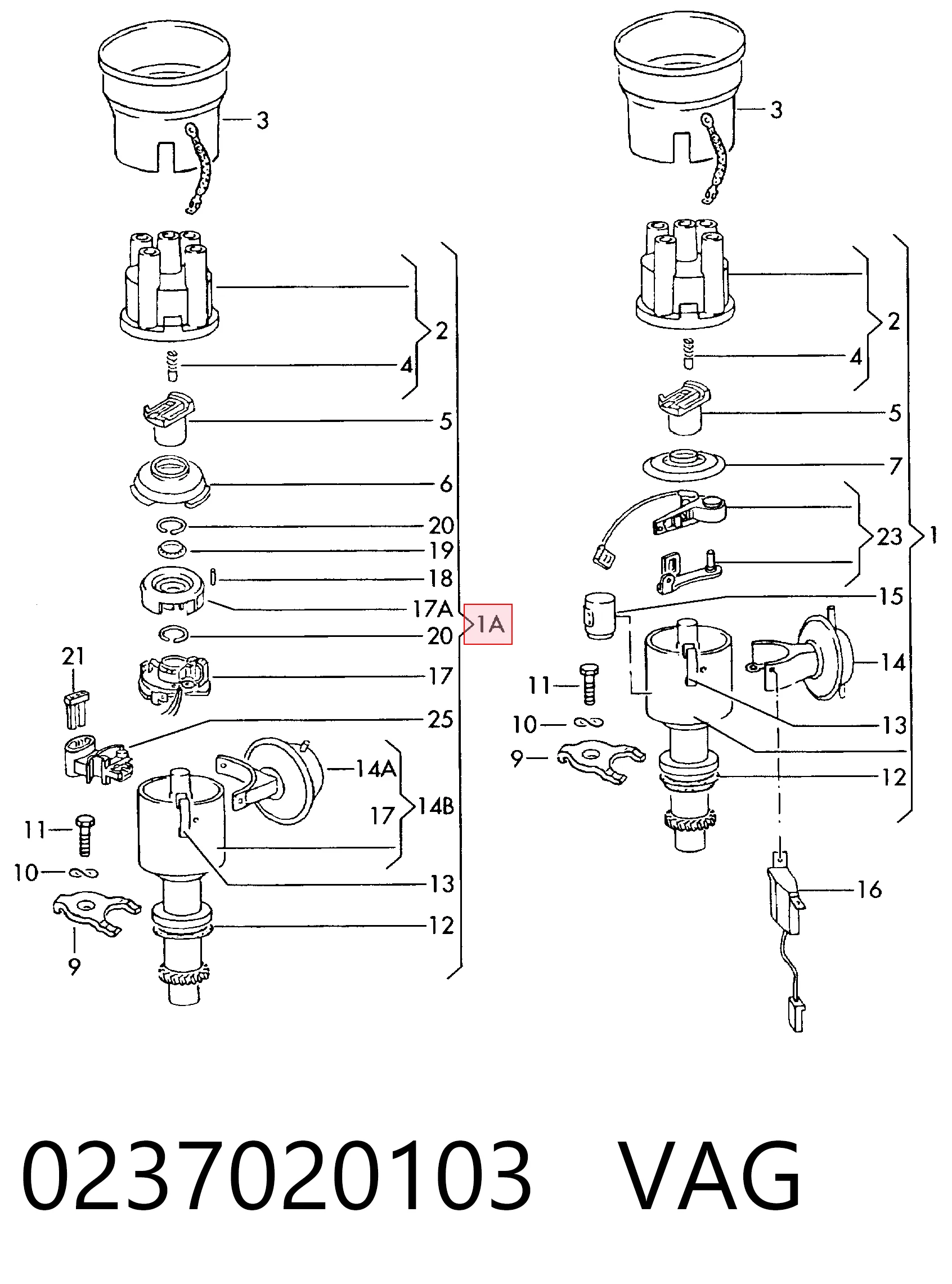 BF0427880008 Bapmic Привід розподільника запалювання