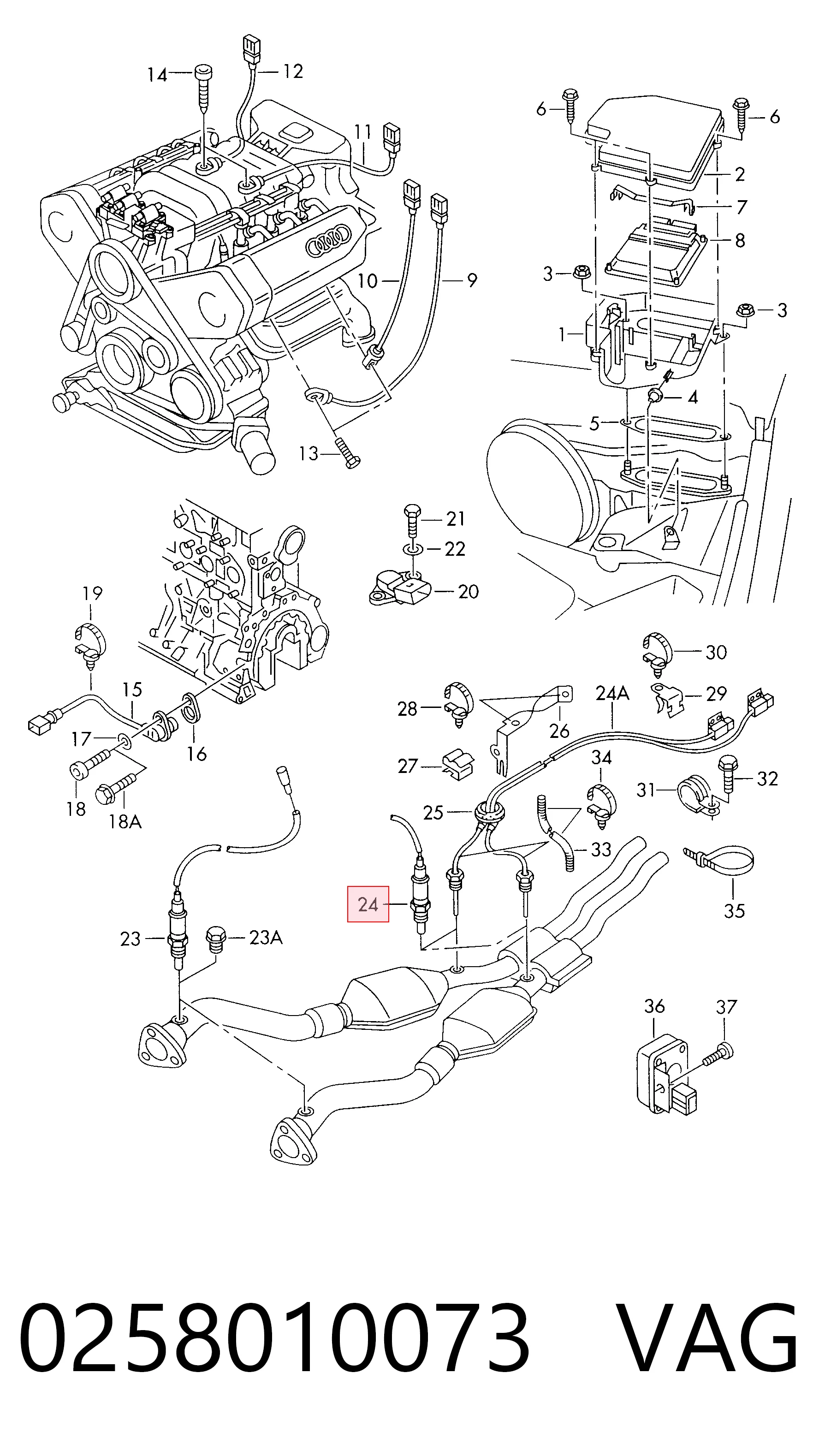 OSM047 Magneti Marelli Лямбда зонд після каталізатора