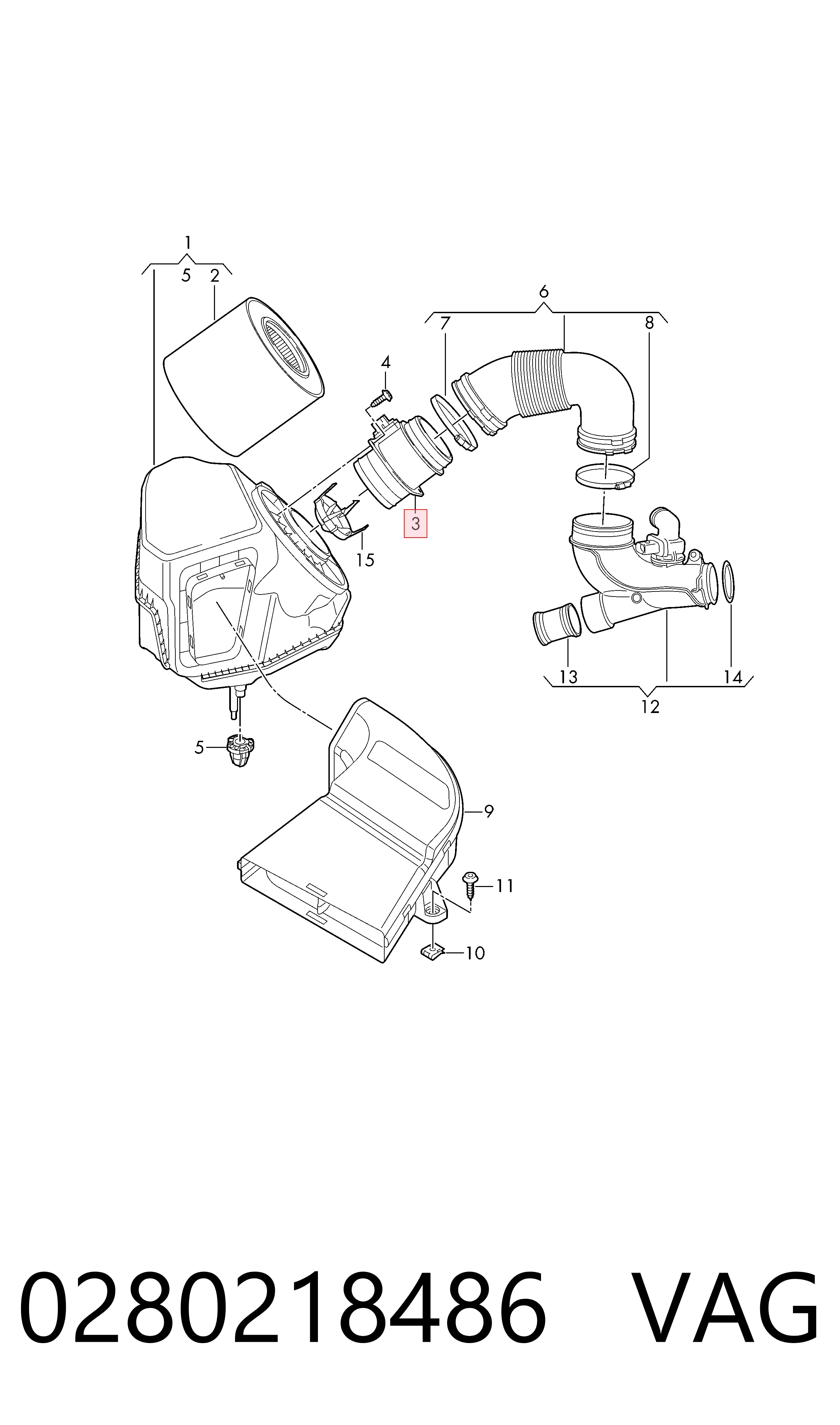 Датчик витрати повітря на Volkswagen Transporter T6 SGA, SGH, SHA, SHH