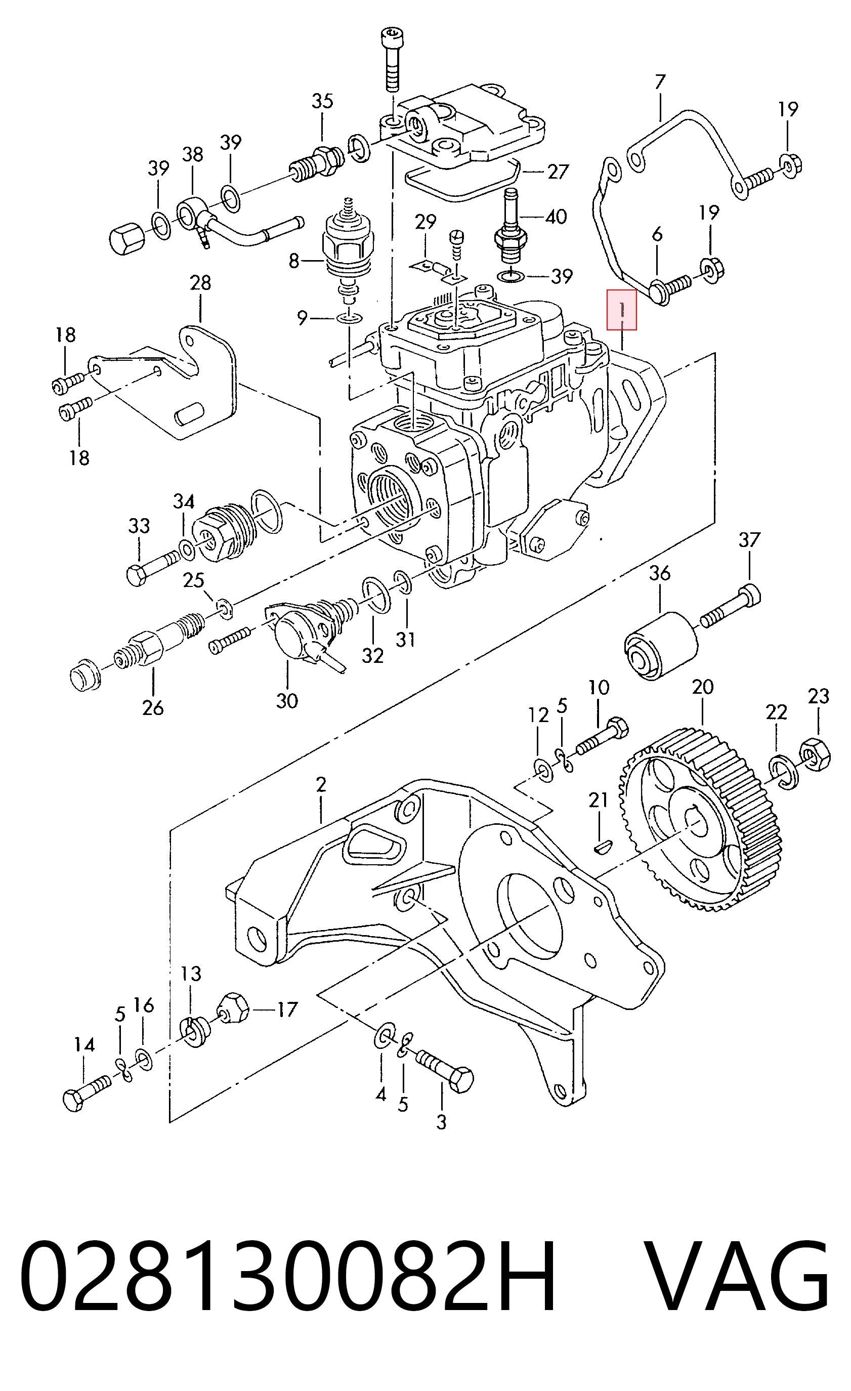 Купити 0460404961 Bosch Насос паливний високого тиску (ПНВТ) - DIESEL
