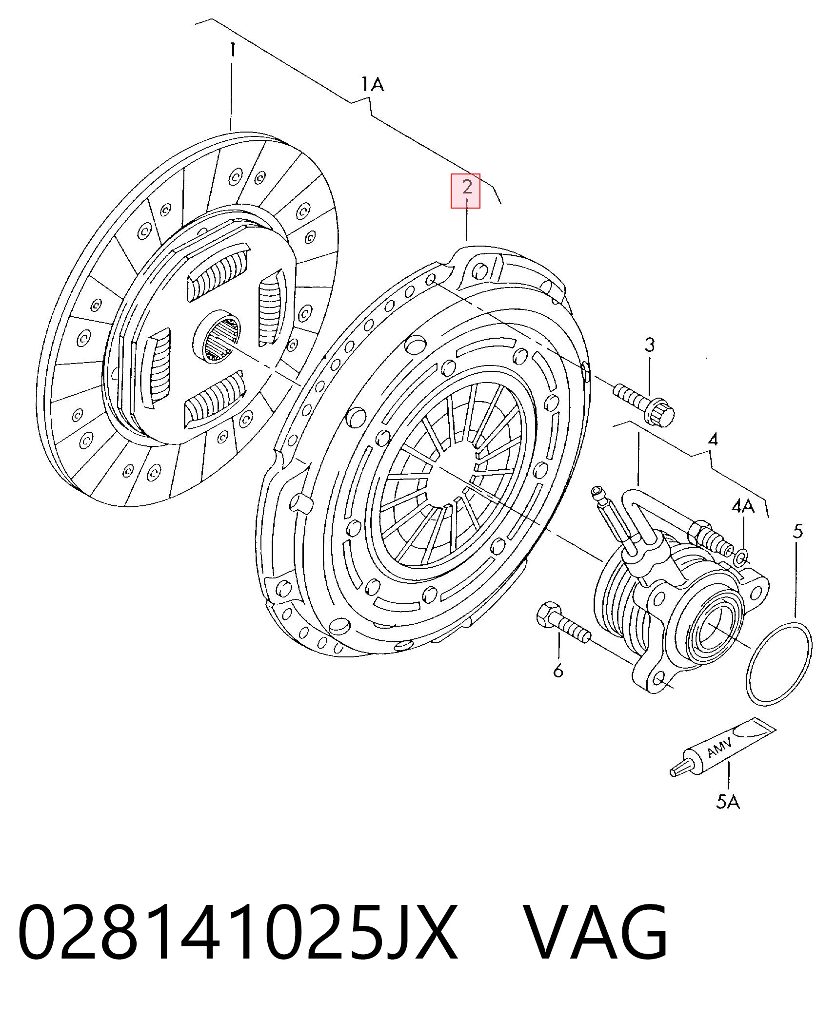 Корзина зчеплення 7226743 Ford