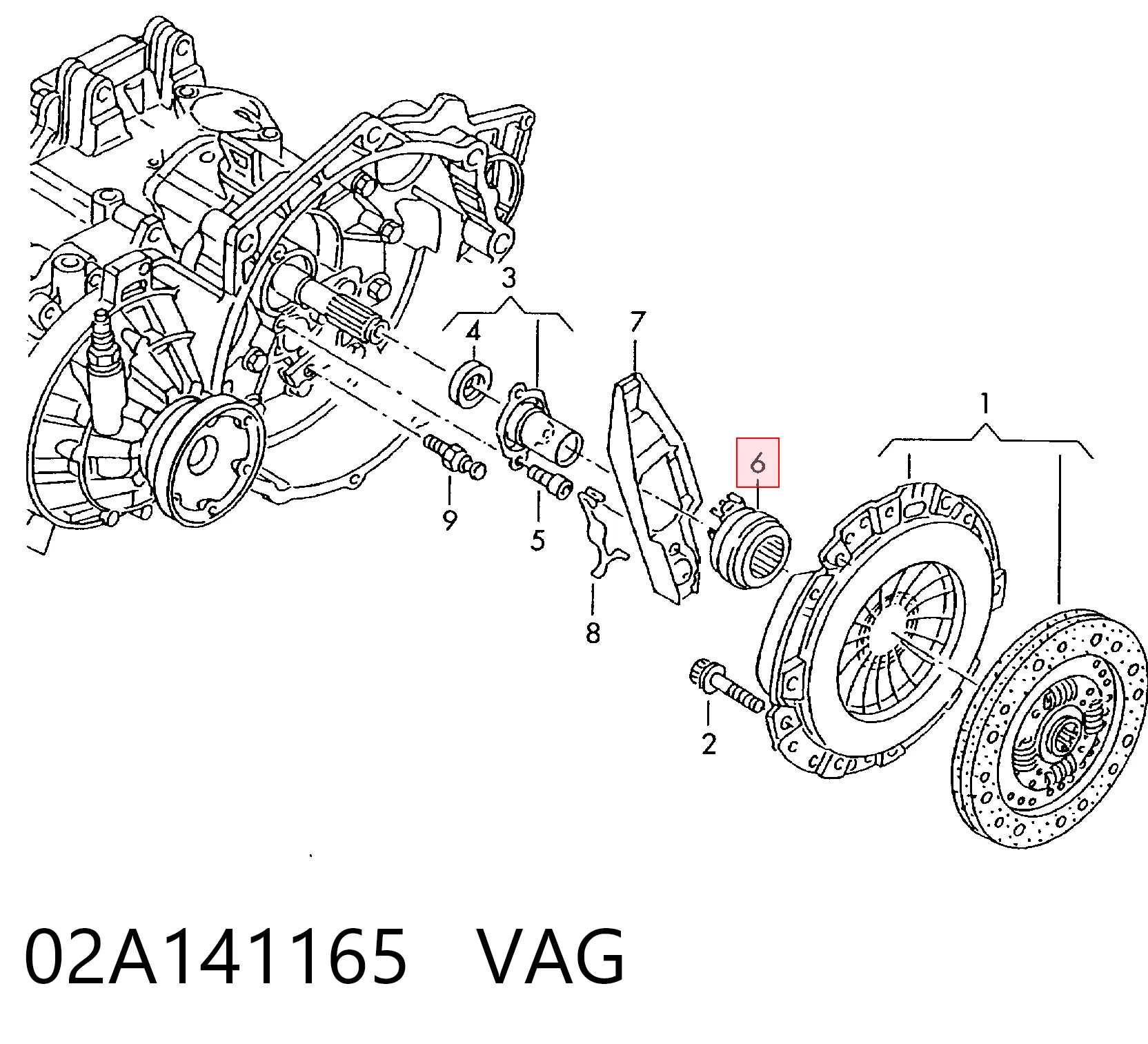 Вижимний підшипник Volkswagen Golf ALLTRACK VII універсал (BA5, BV5) (2014 - 2020) ціна, від 74.90 USD