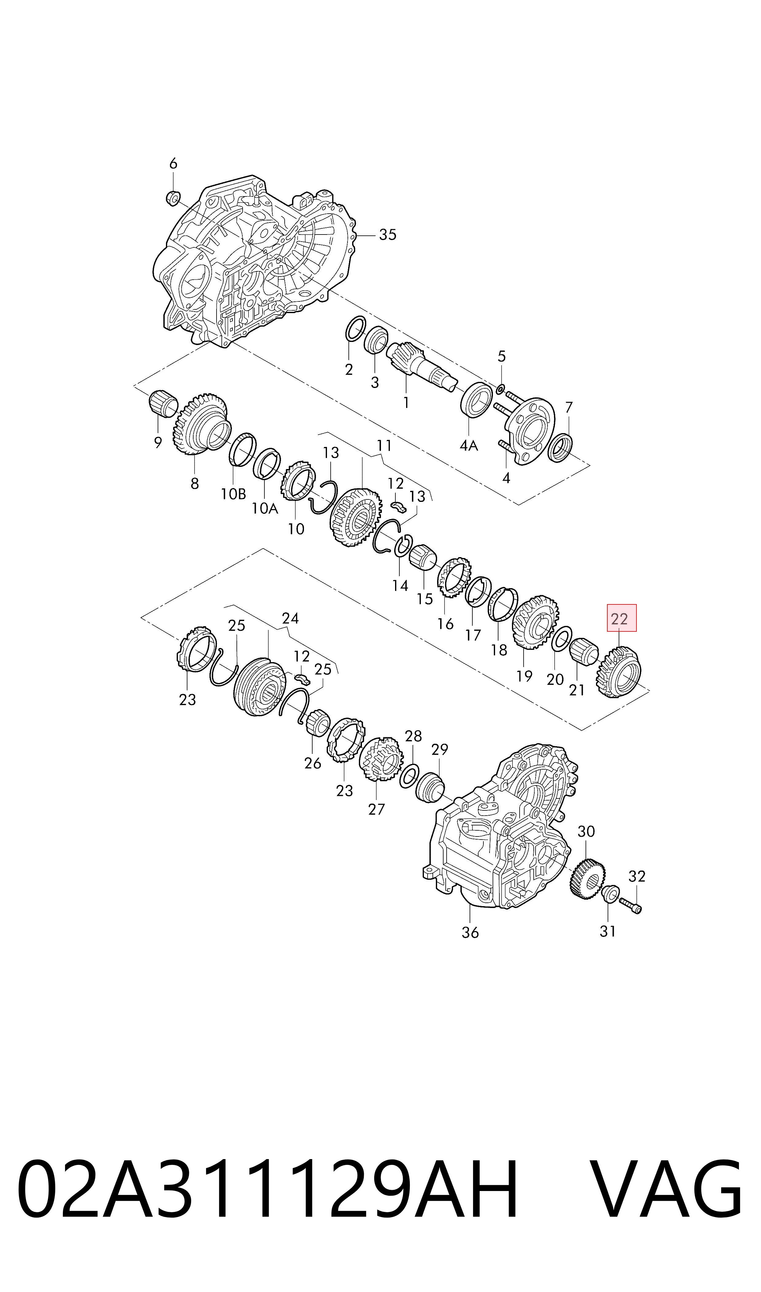 02A311129AH VAG 