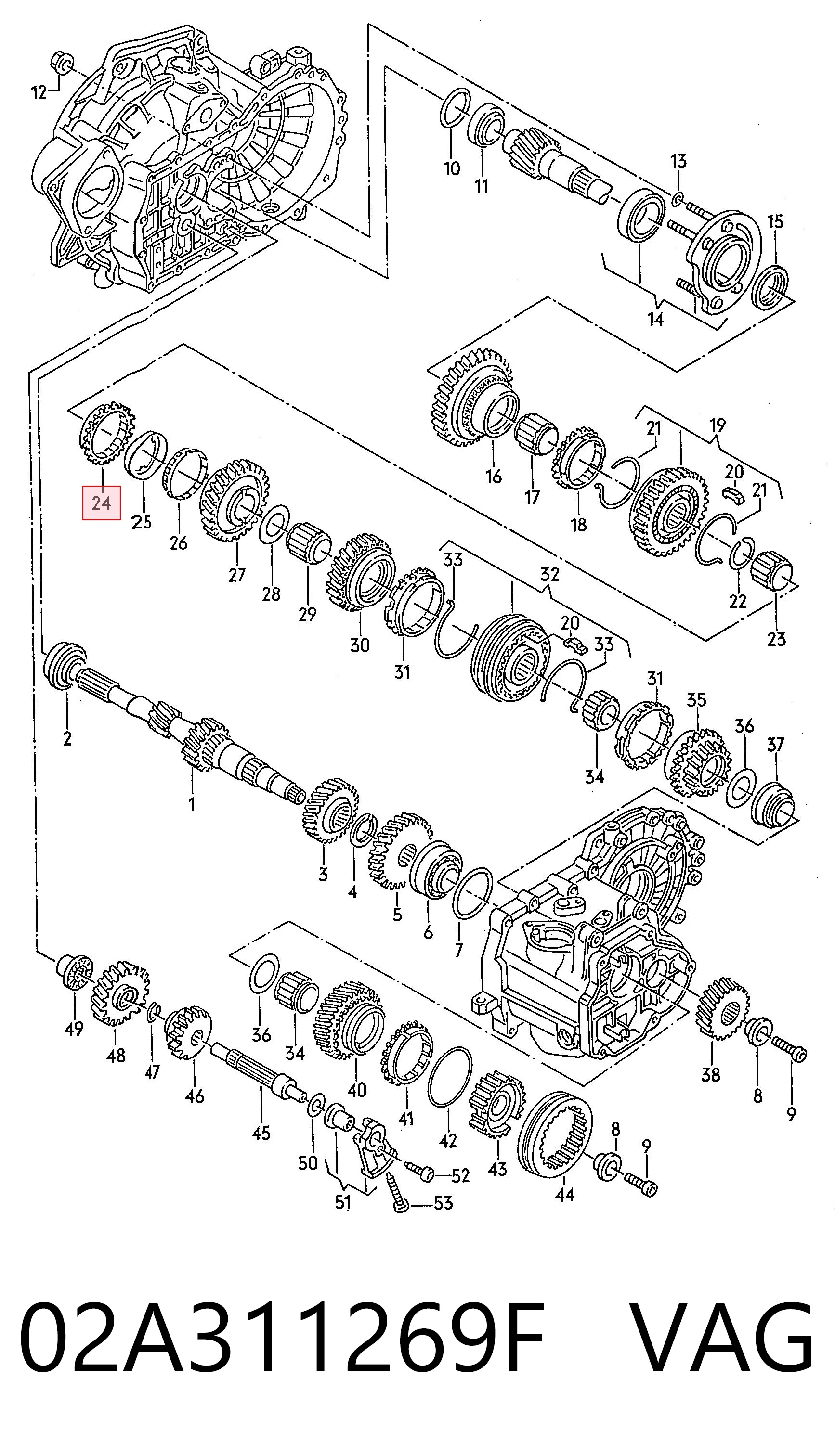 02A311269F VAG Кільце синхронізатора