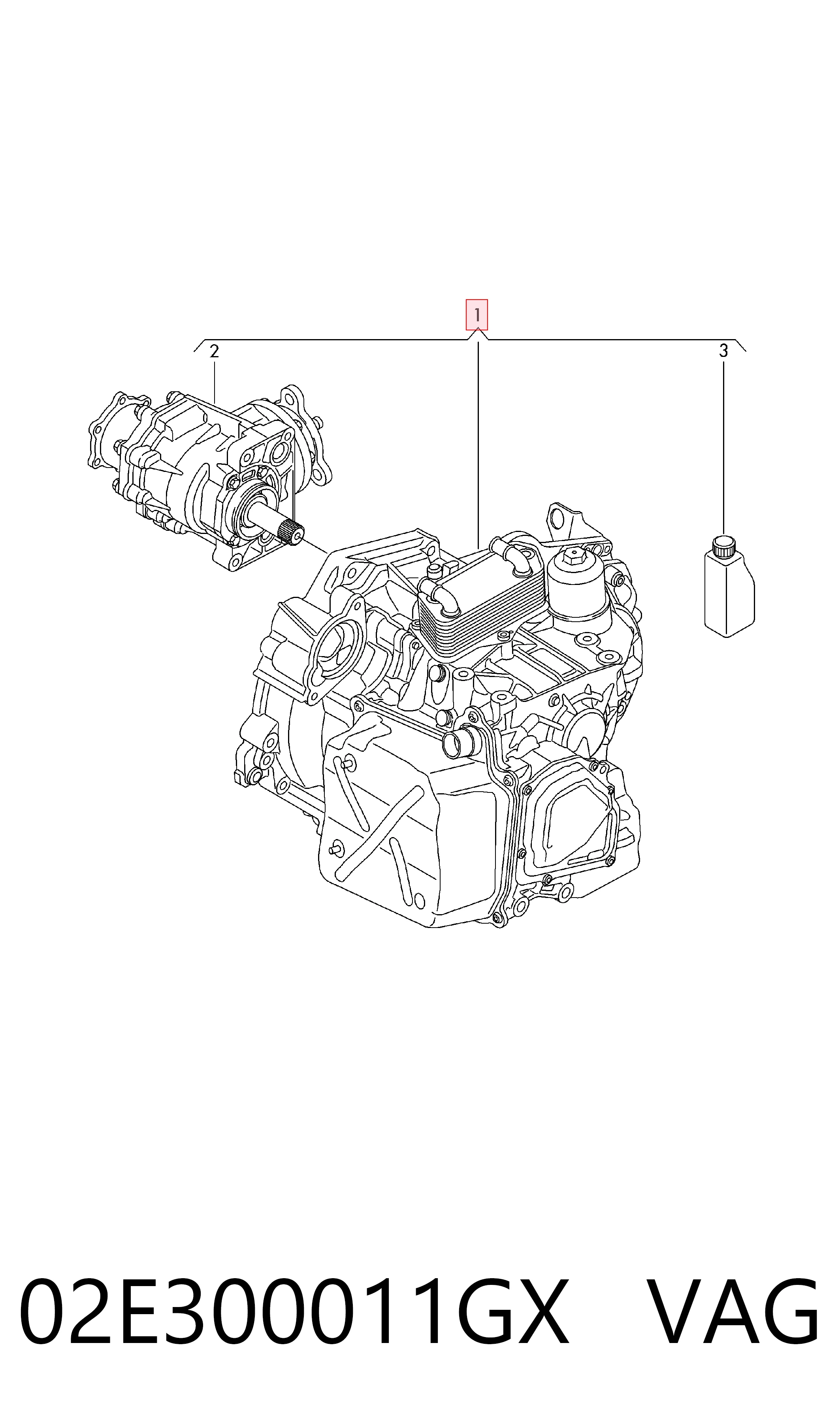 02E300011GX VAG Автоматична коробка передач