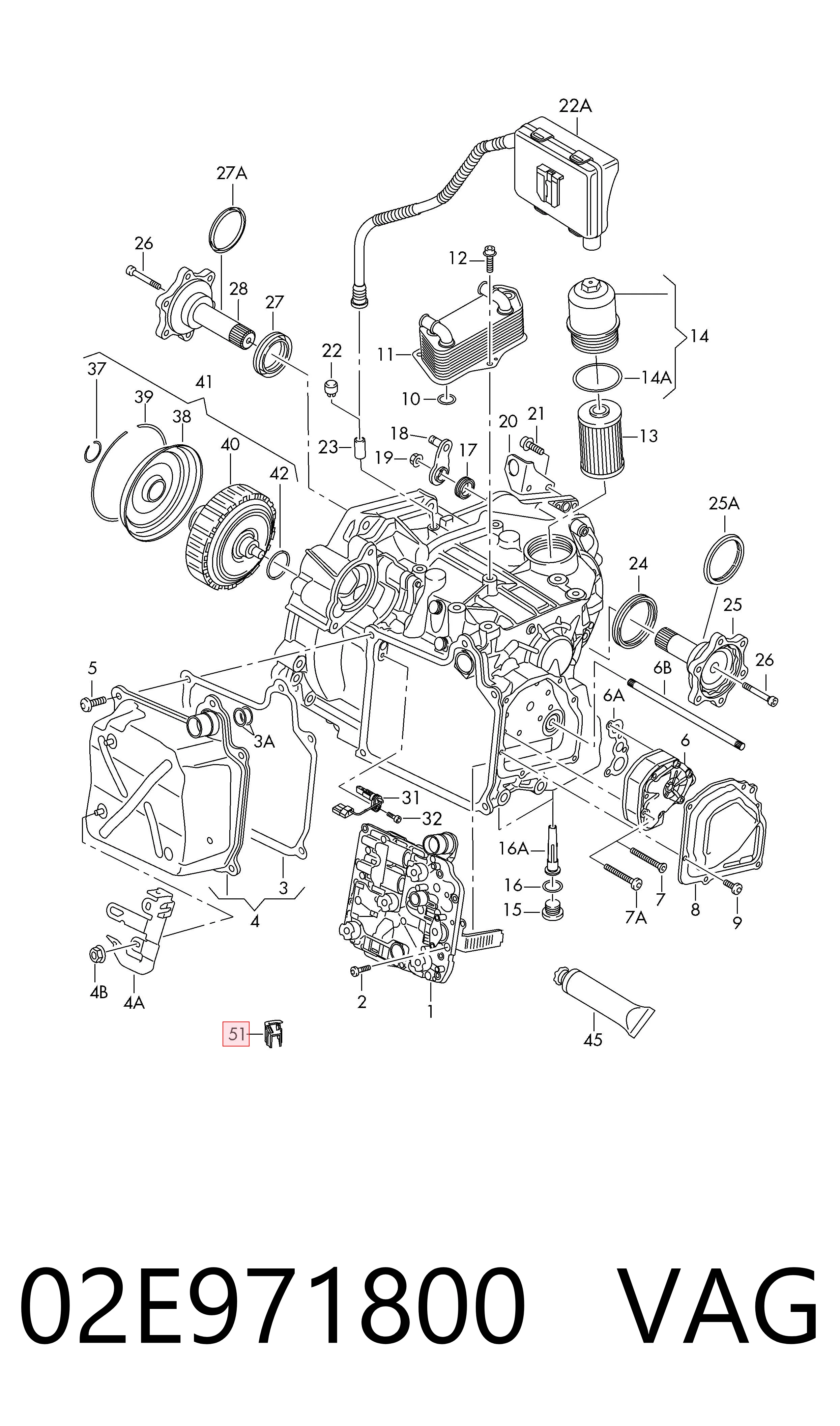  VAG 02E971800 ціна, від 18.30 USD
