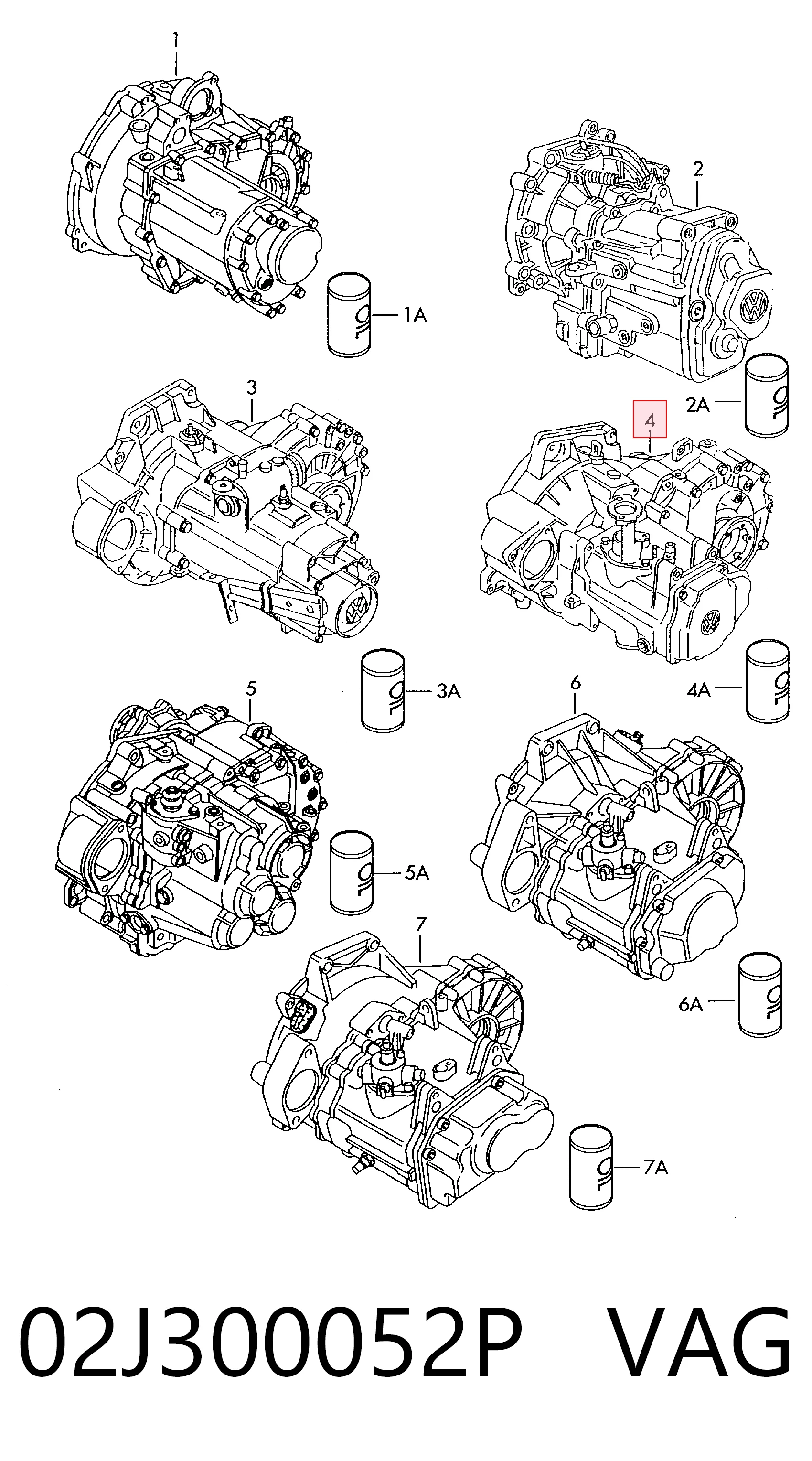 02J300052P VAG МКПП
