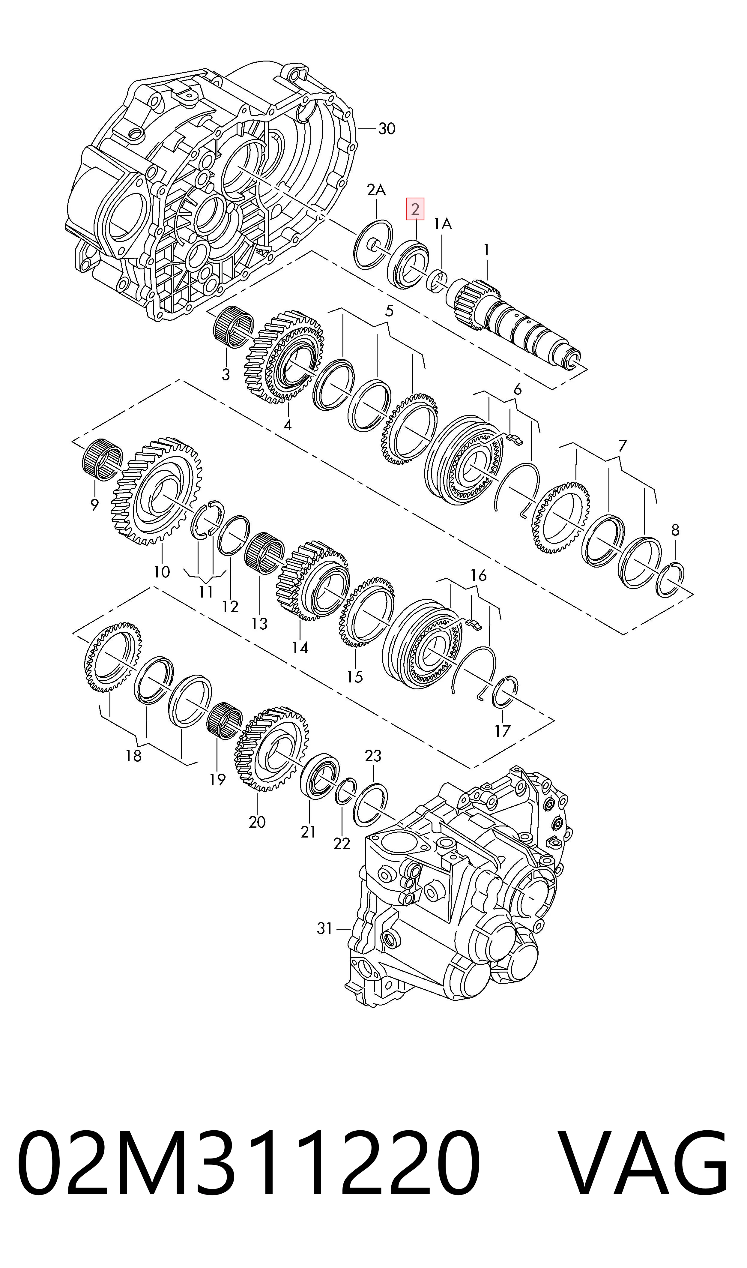Ремкомплект коробки передач на Seat Ibiza III 6L1