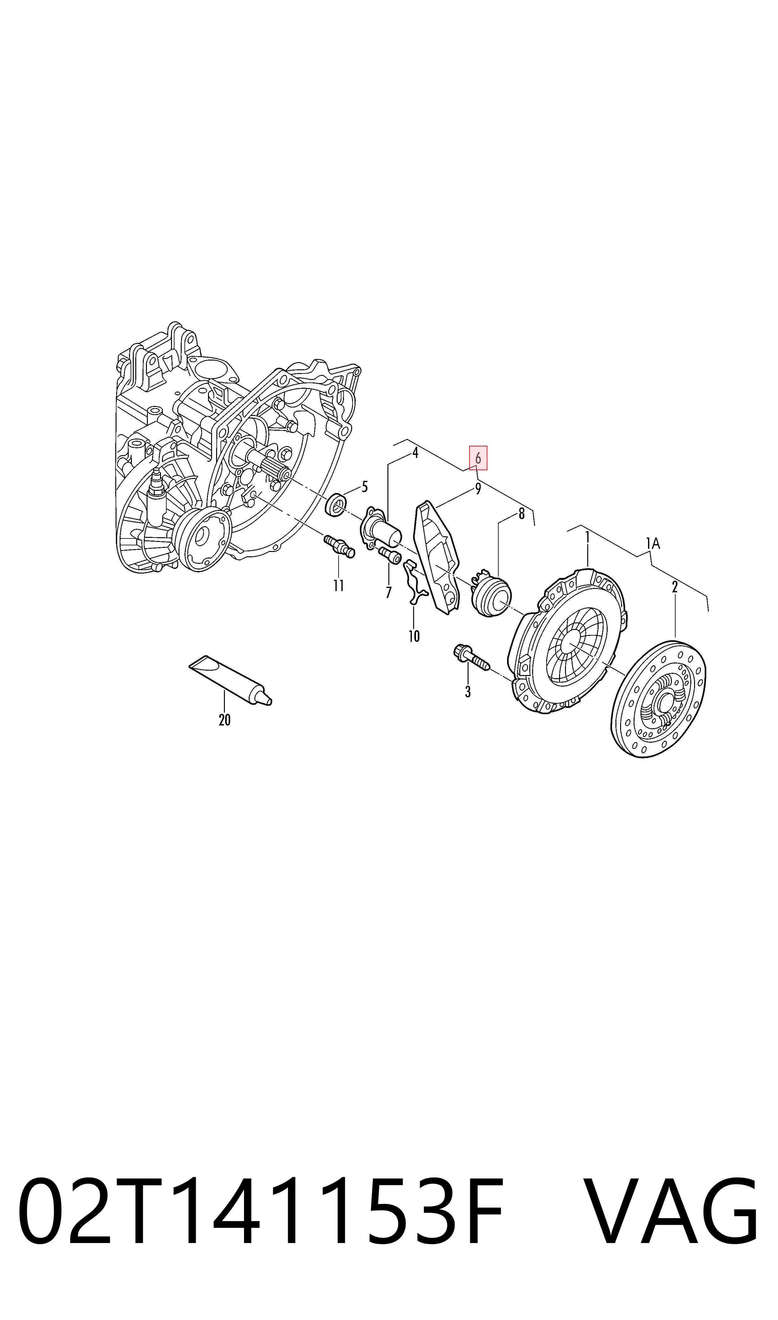  Вижимний підшипник Volkswagen Golf 8