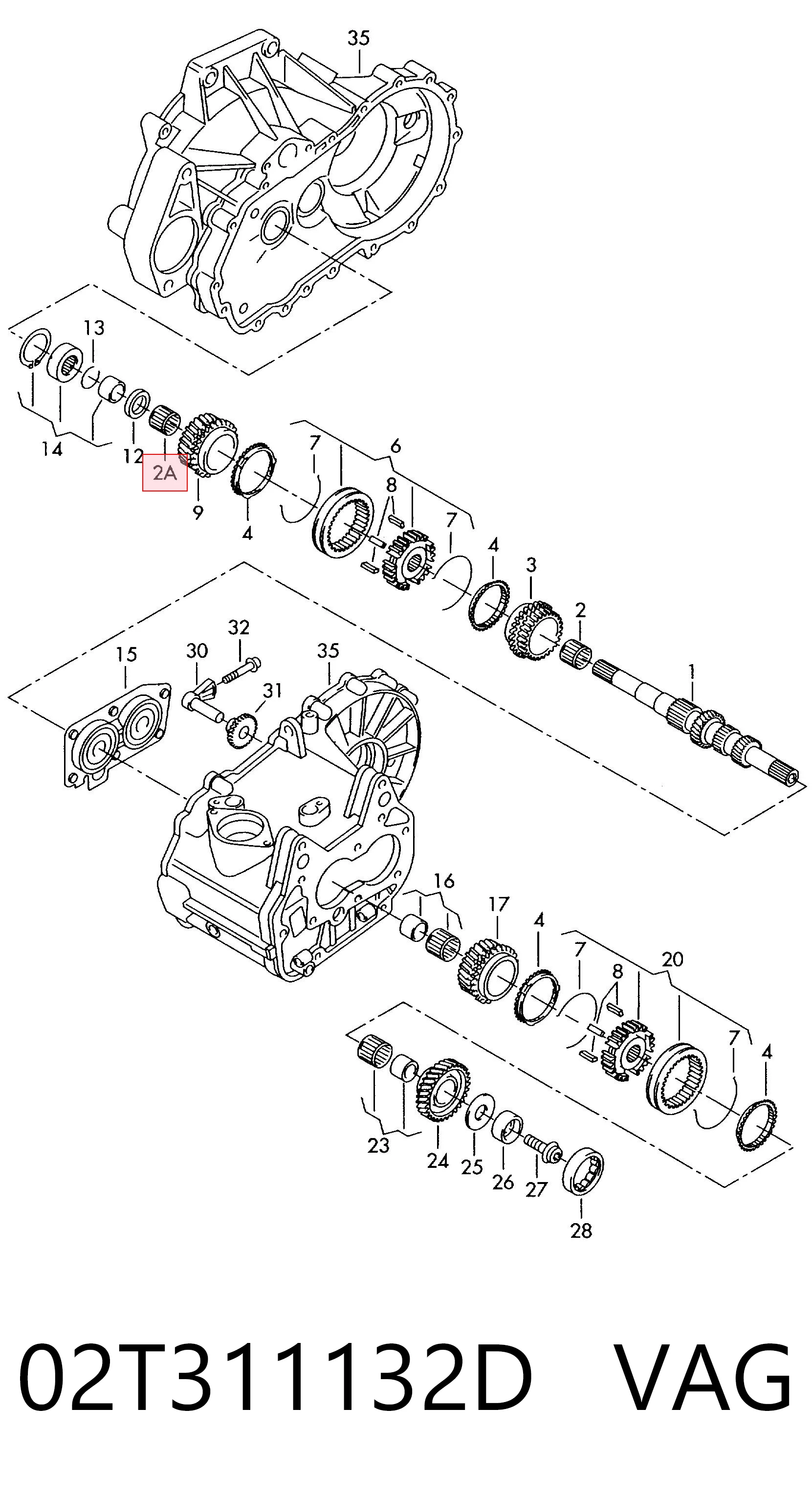 Підшипник КПП Seat Ibiza V хетчбек (KJ1, KJG) (2017 - 2026) ціна, від 7.68 USD