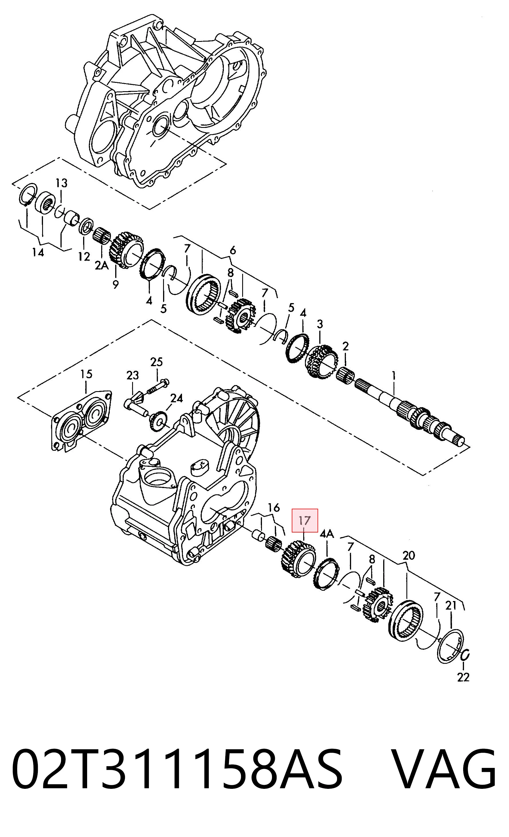 Шестерня 5 передачі Seat Ibiza IV