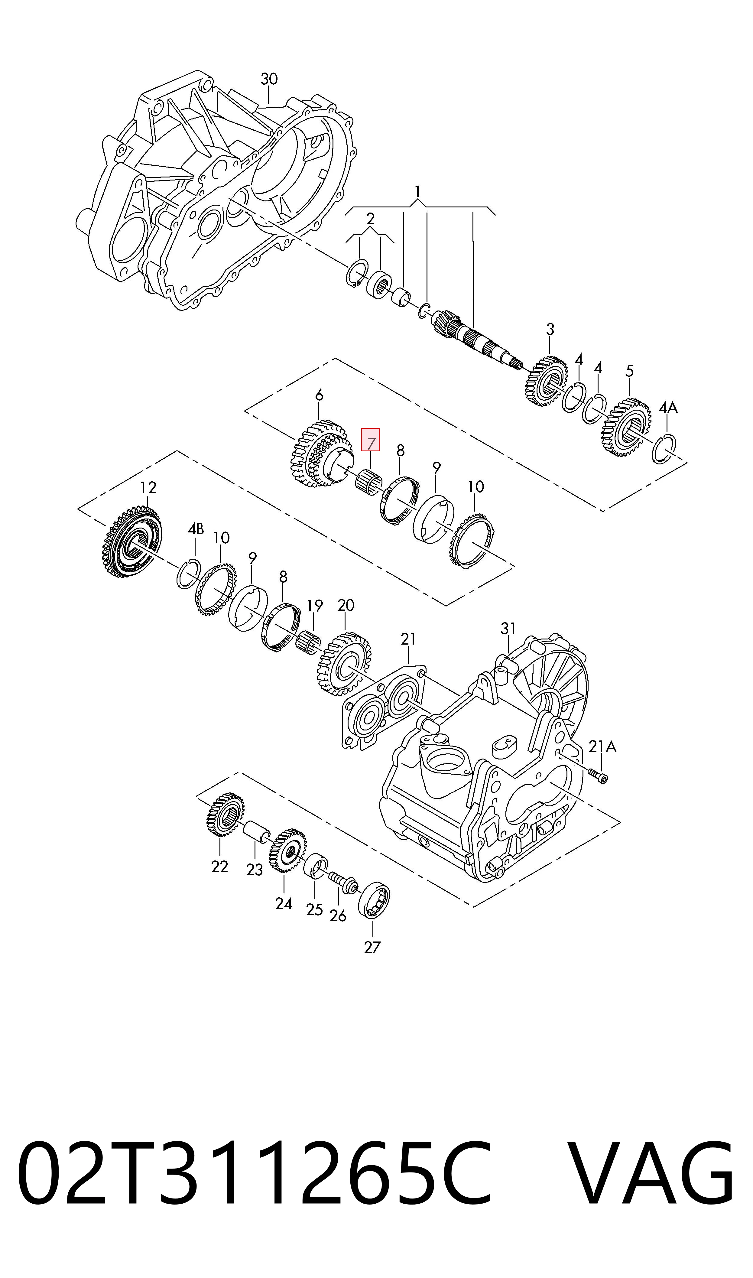 Купити Підшипник КПП Volkswagen Golf VIII CD1, DA1