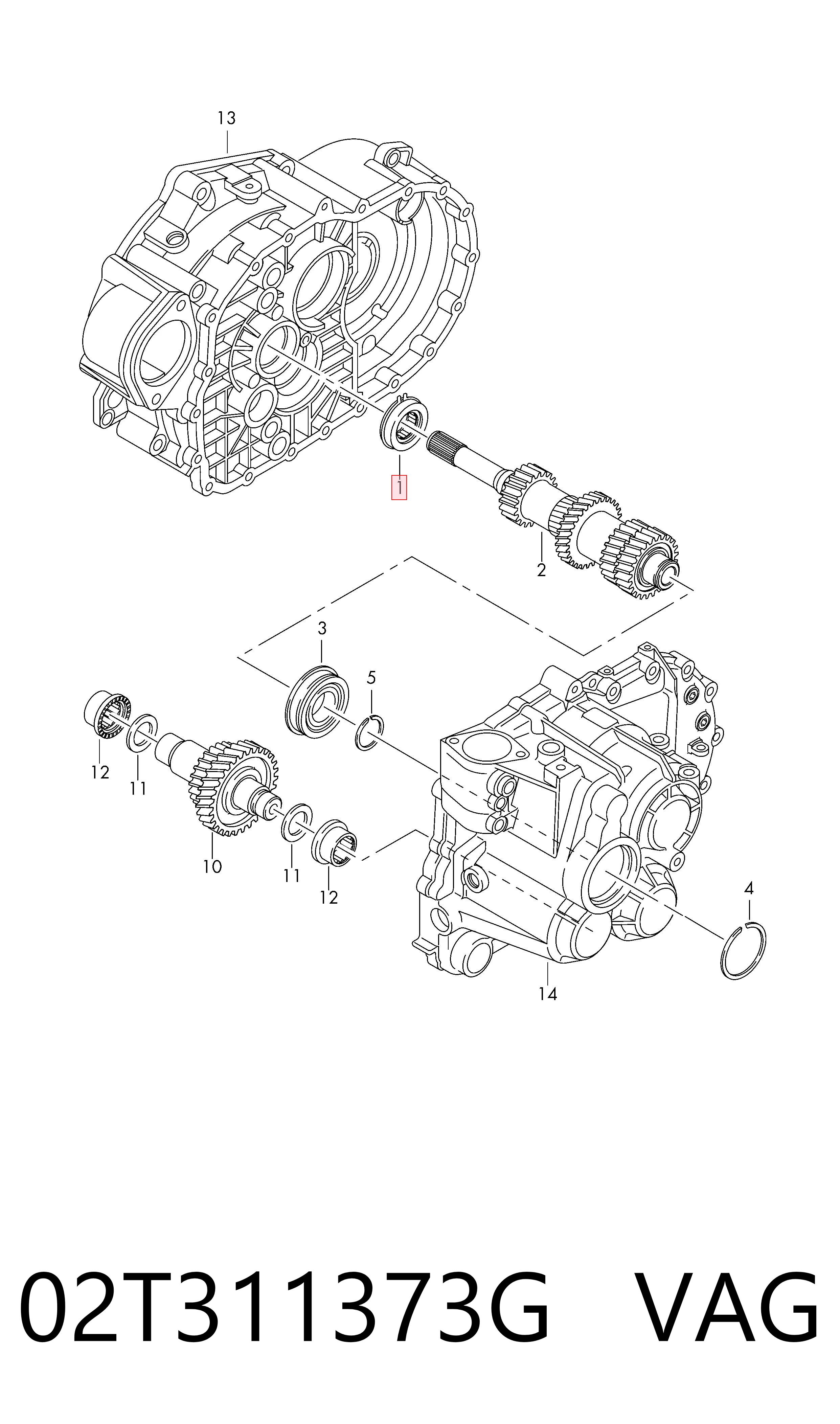 Купити Підшипник первинного валу коробки Volkswagen Passat B6 3C2