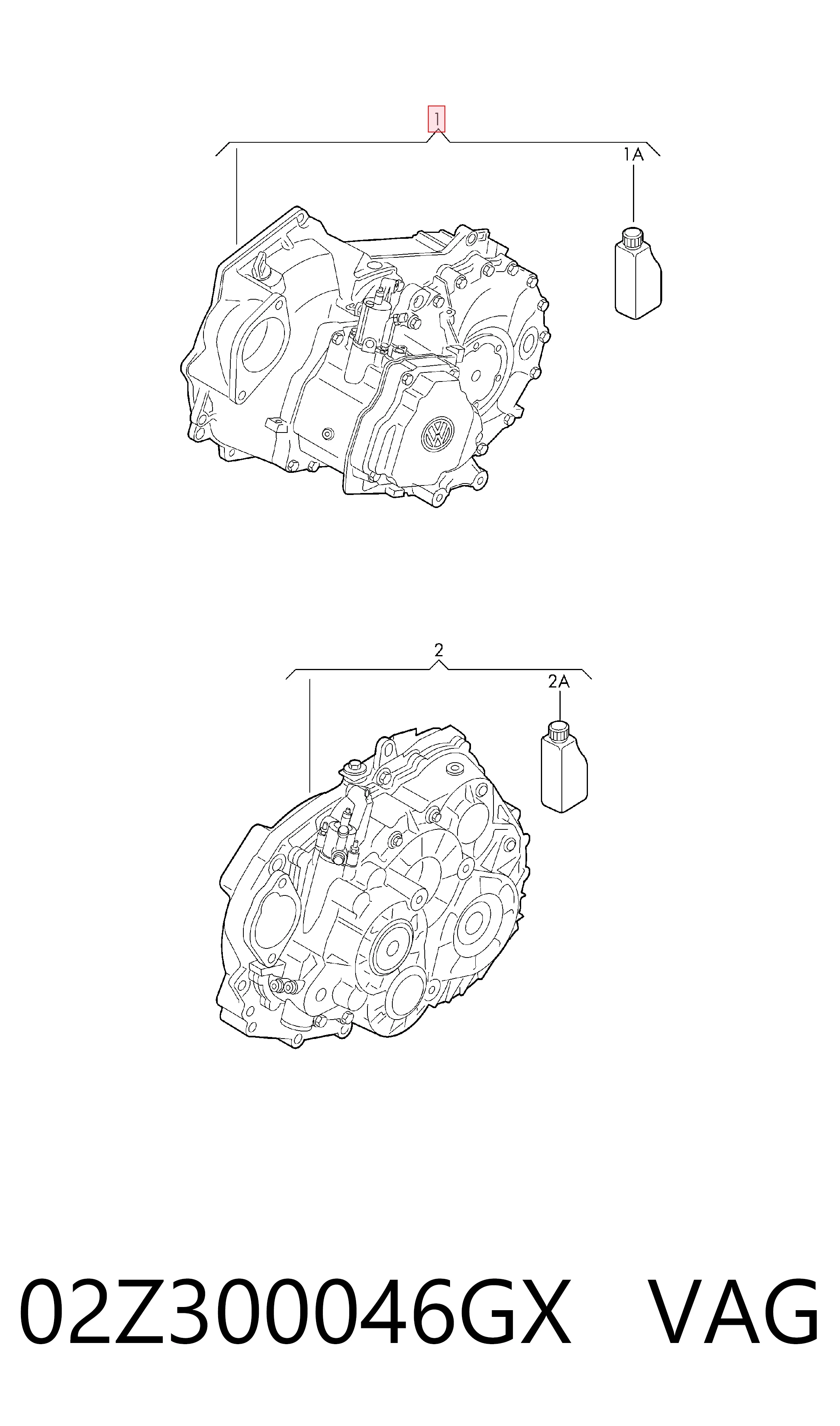 02Z300046GX VAG МКПП